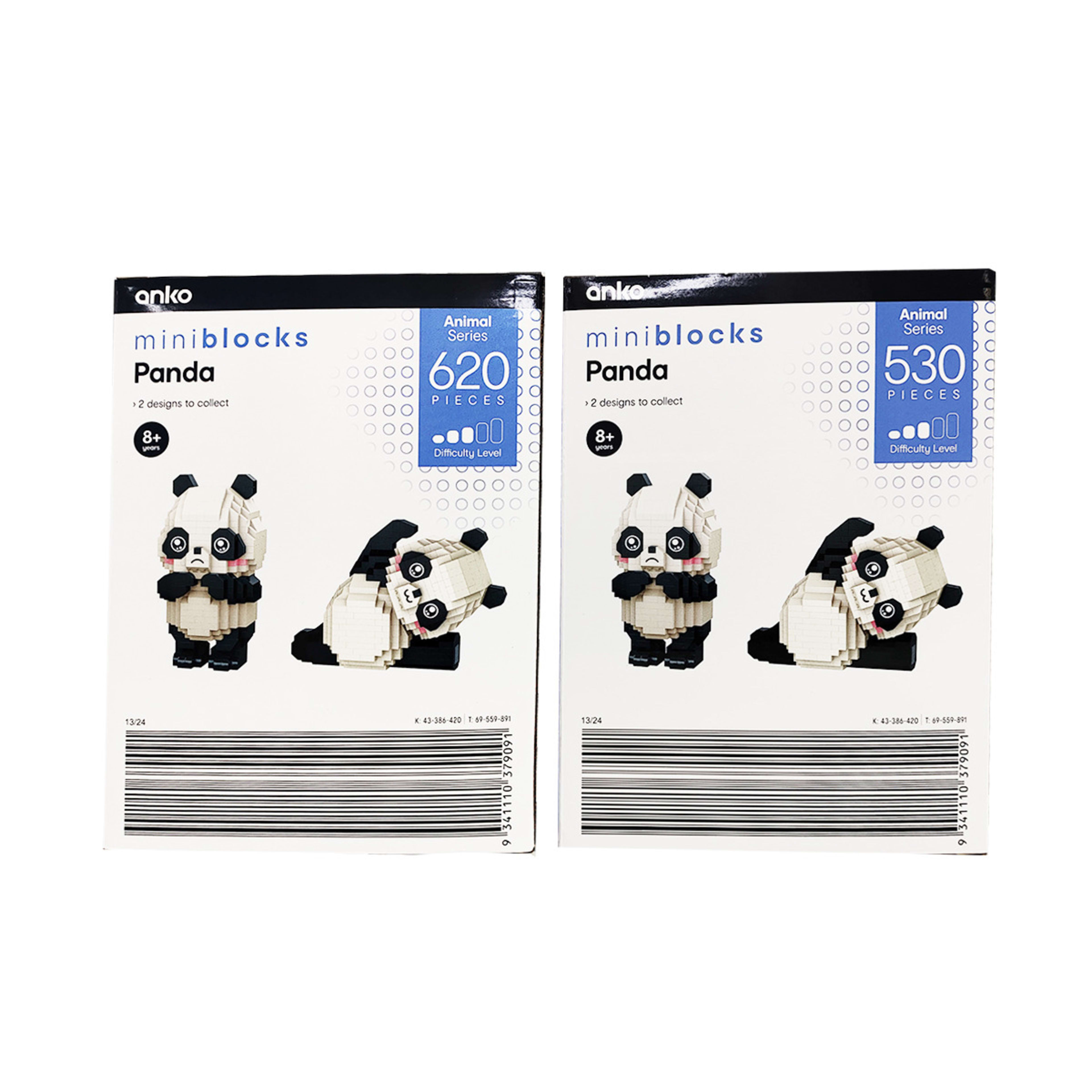 4 Mini Blocks Animal Series: Panda - Assorted, 4 of 6