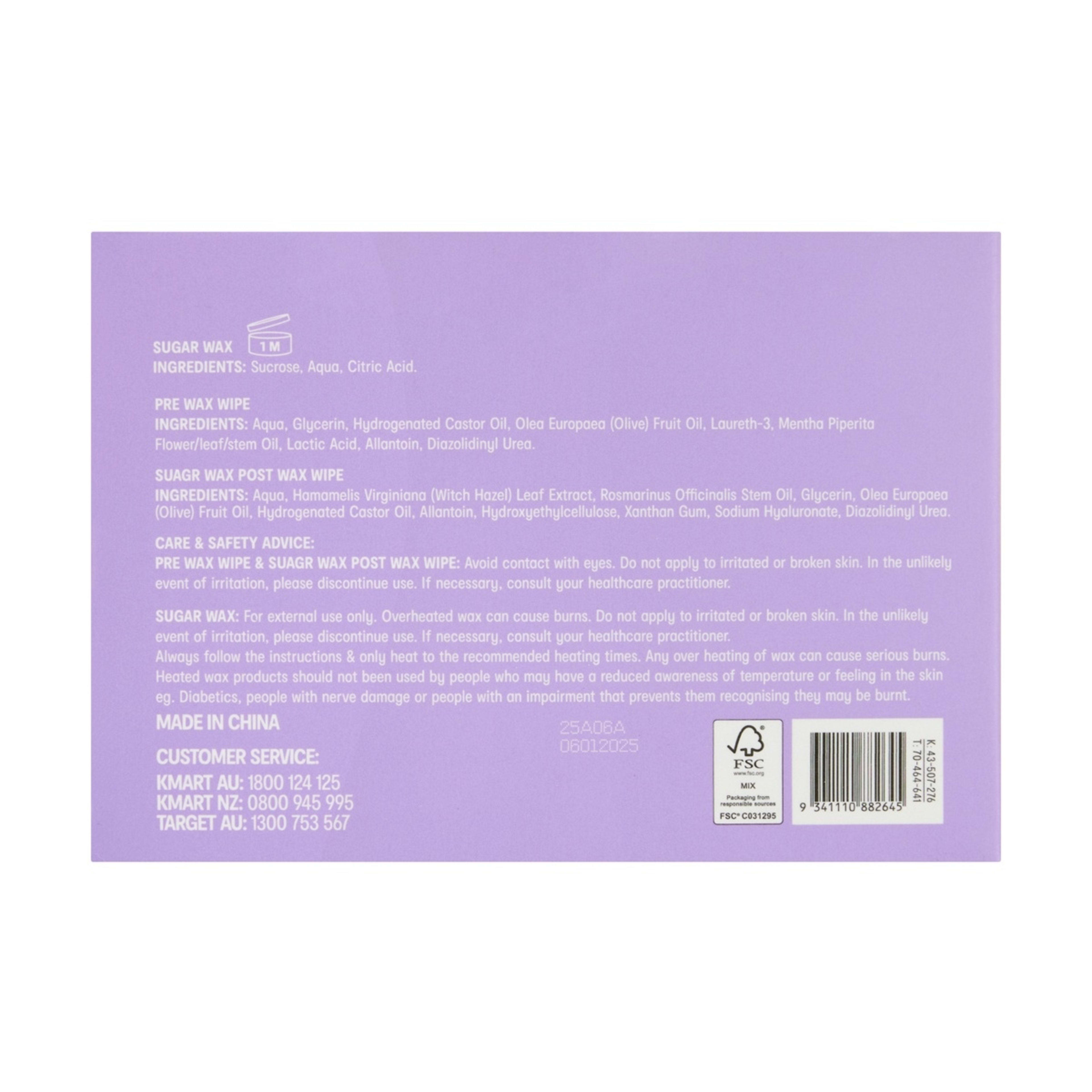 7 OXX Bodycare Sweet Cheeks Sugar Wax Kit, 7 of 7