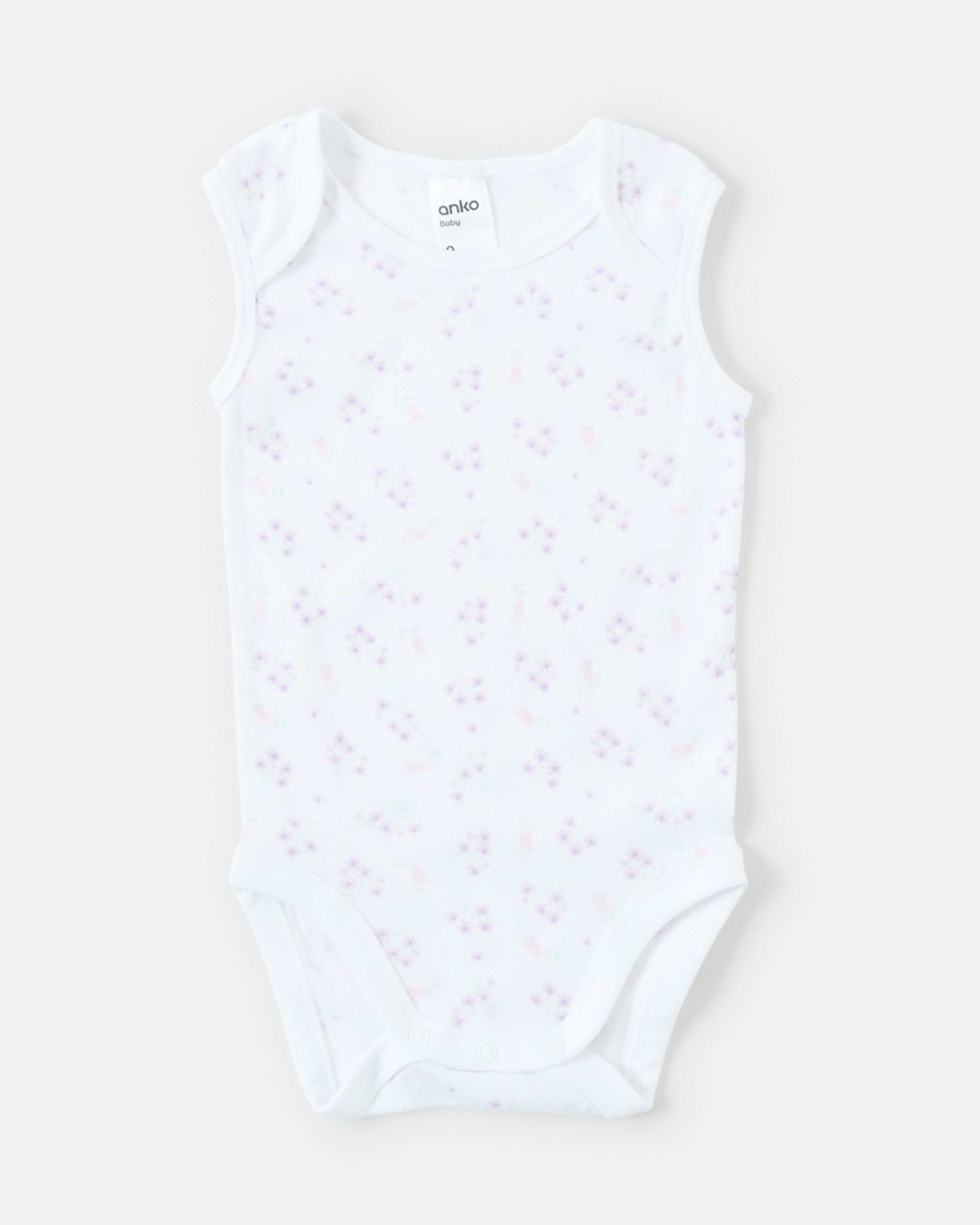 7 5 Pack Sleeveless Bodysuits Floral, 7 of 10