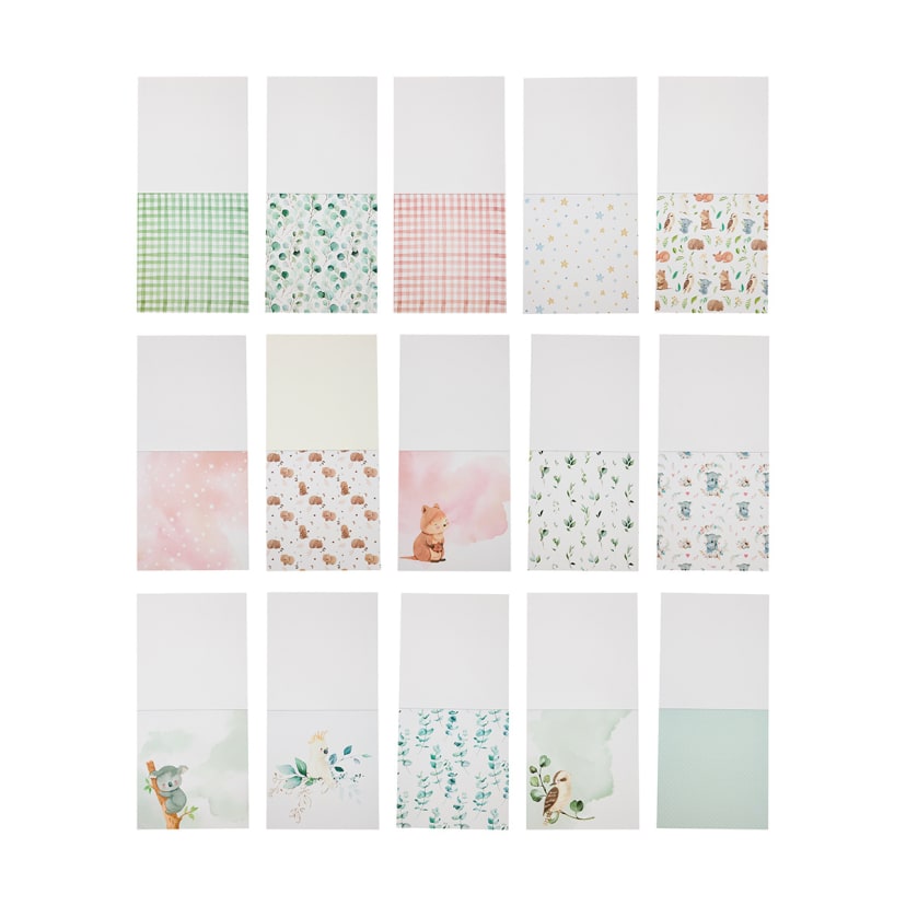 30 Pack Whimsical Mini Paper Stack Kmart