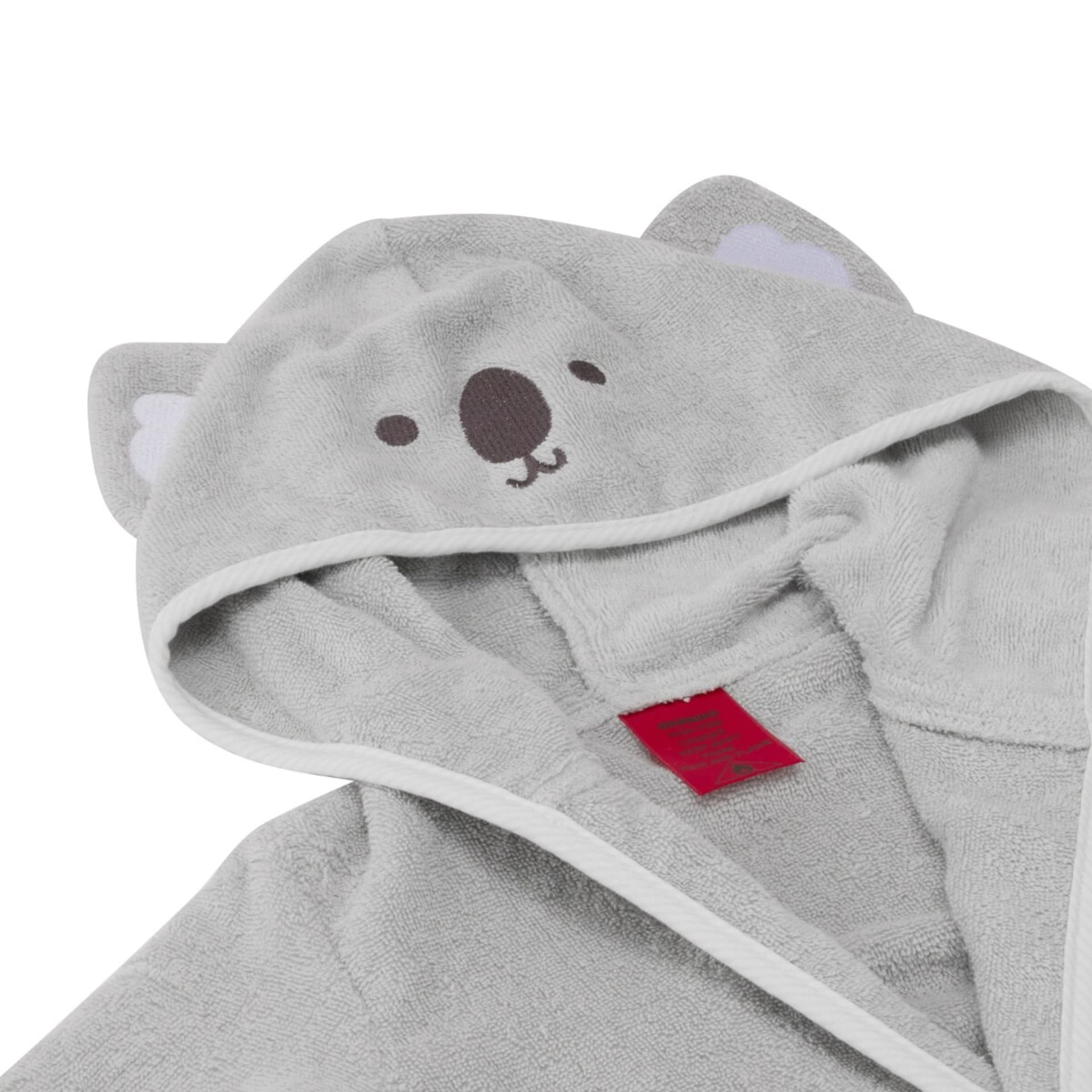 Cotton Hooded Bath Robe - Koala - Kmart