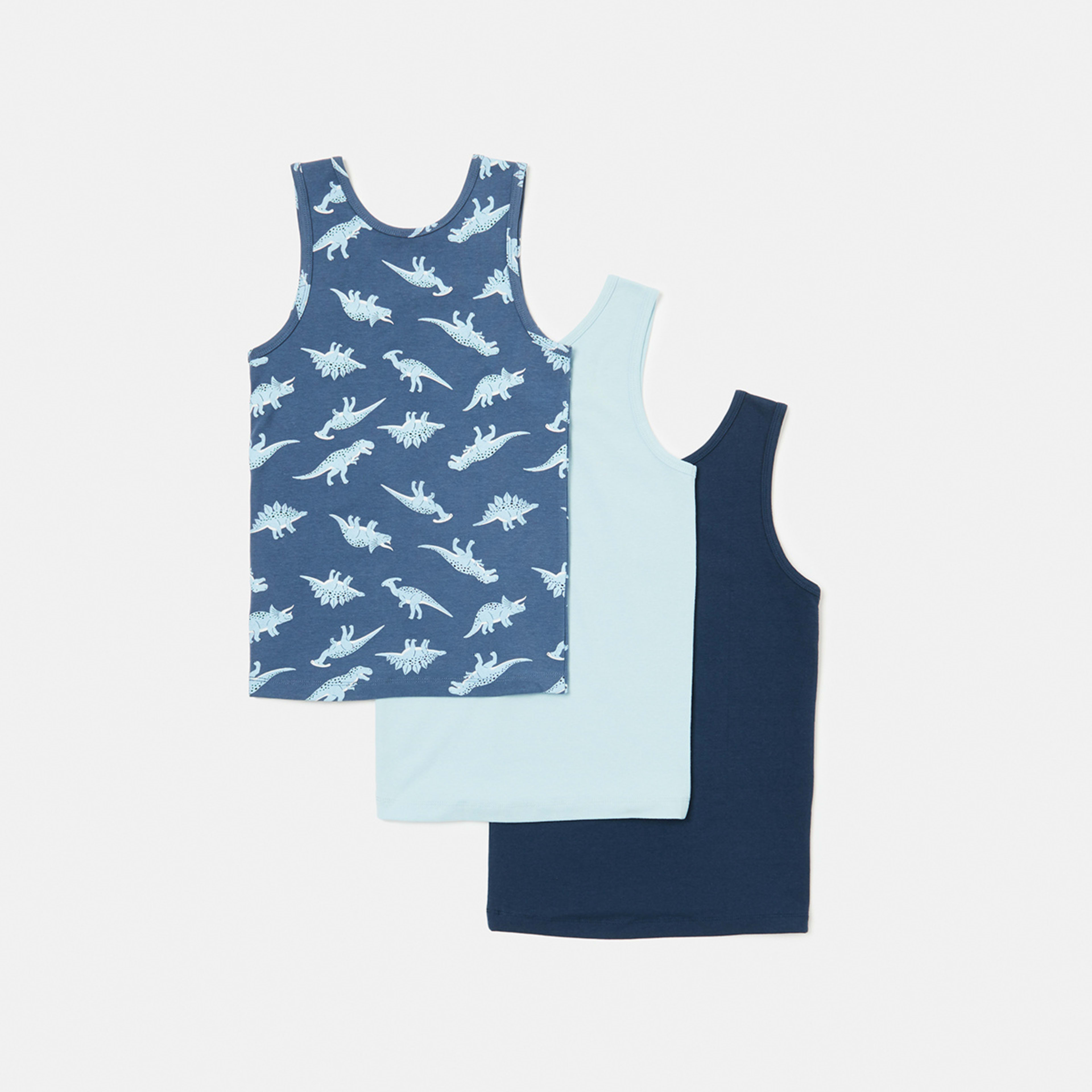 2 3 Pack Super Soft Singlets Dino, 2 of 6