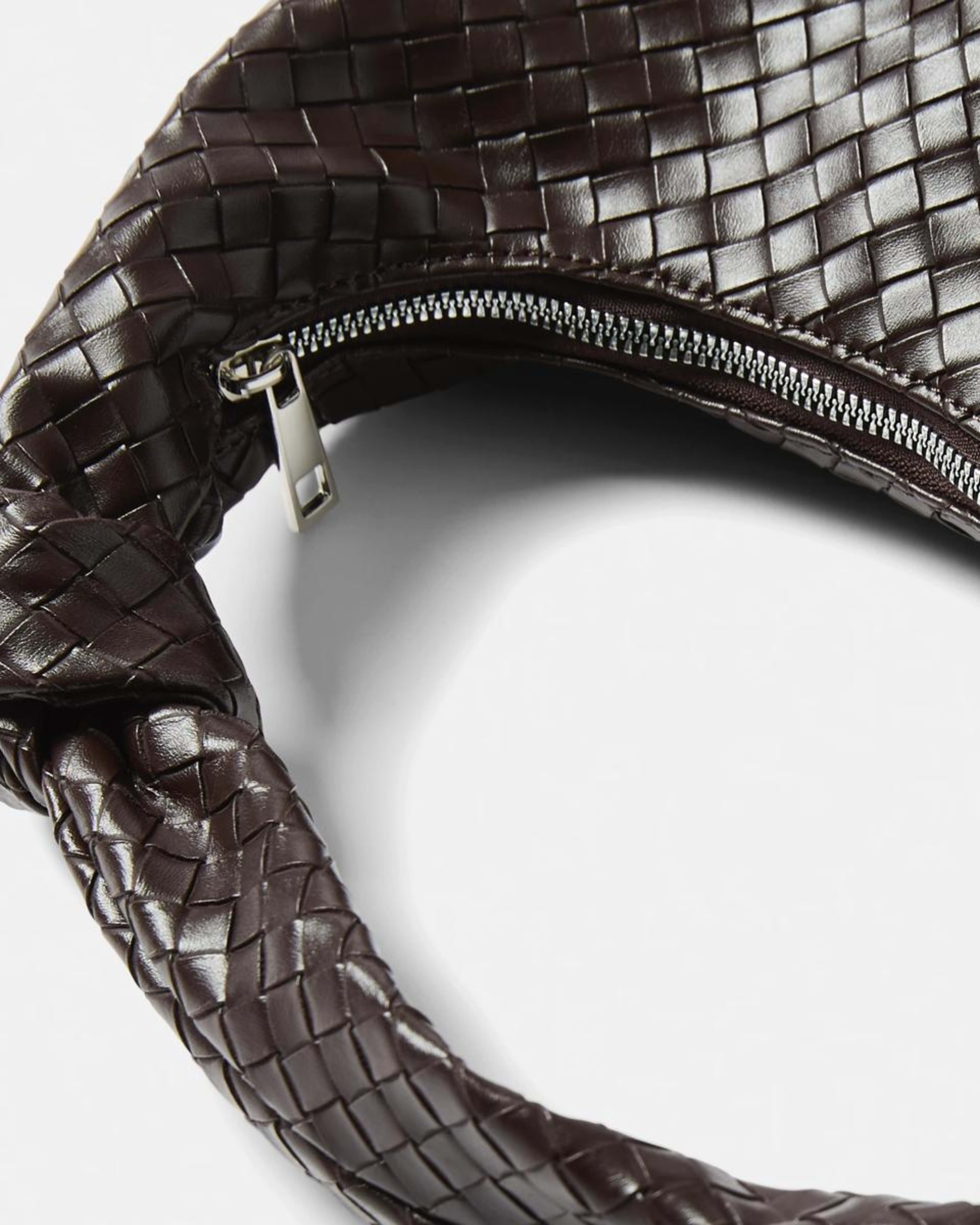 3 Weave Shoulder Bag CHOCOLATE PLUM, 3 of 8