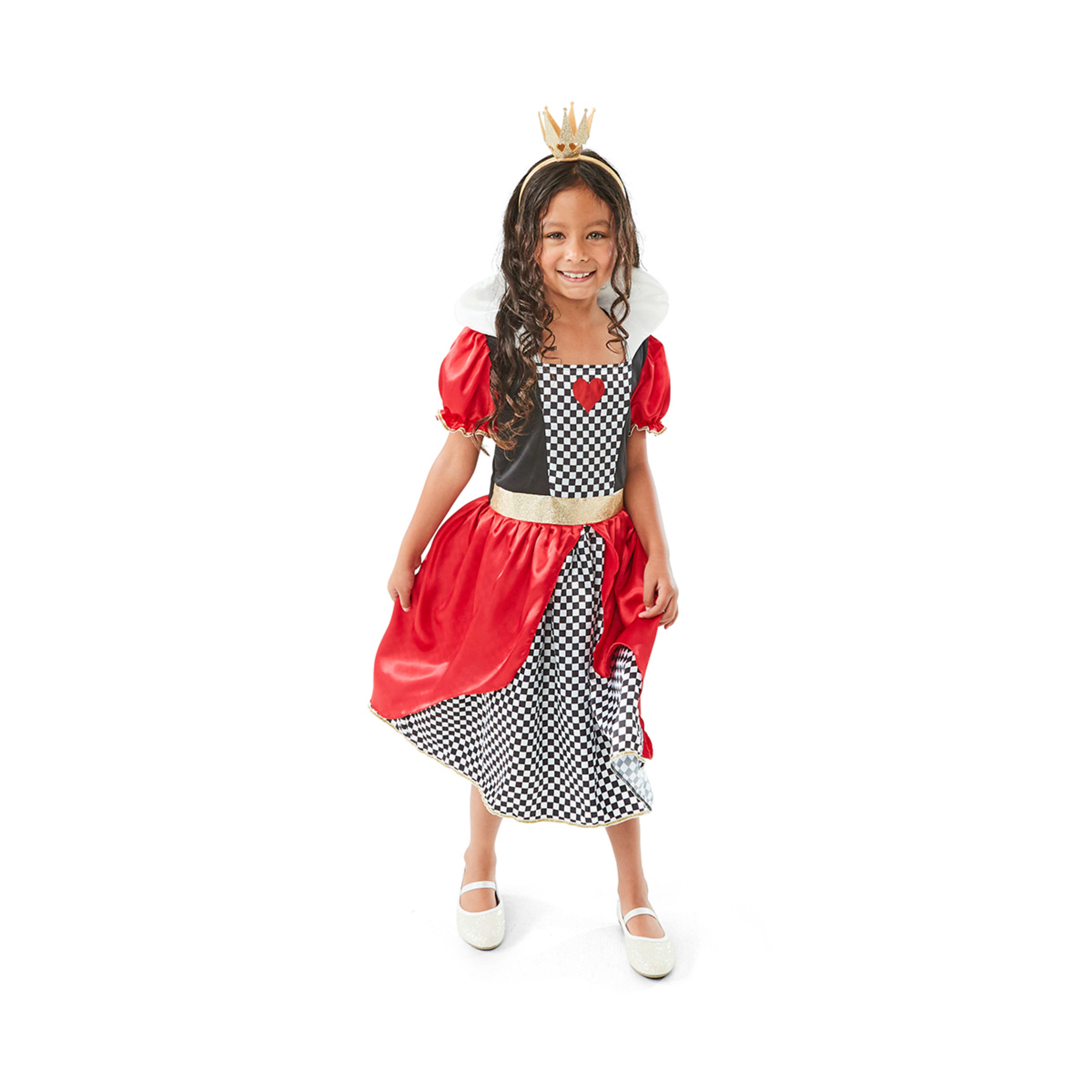 1 Queen of Hearts Costume - Ages 6-8, 1 of 10