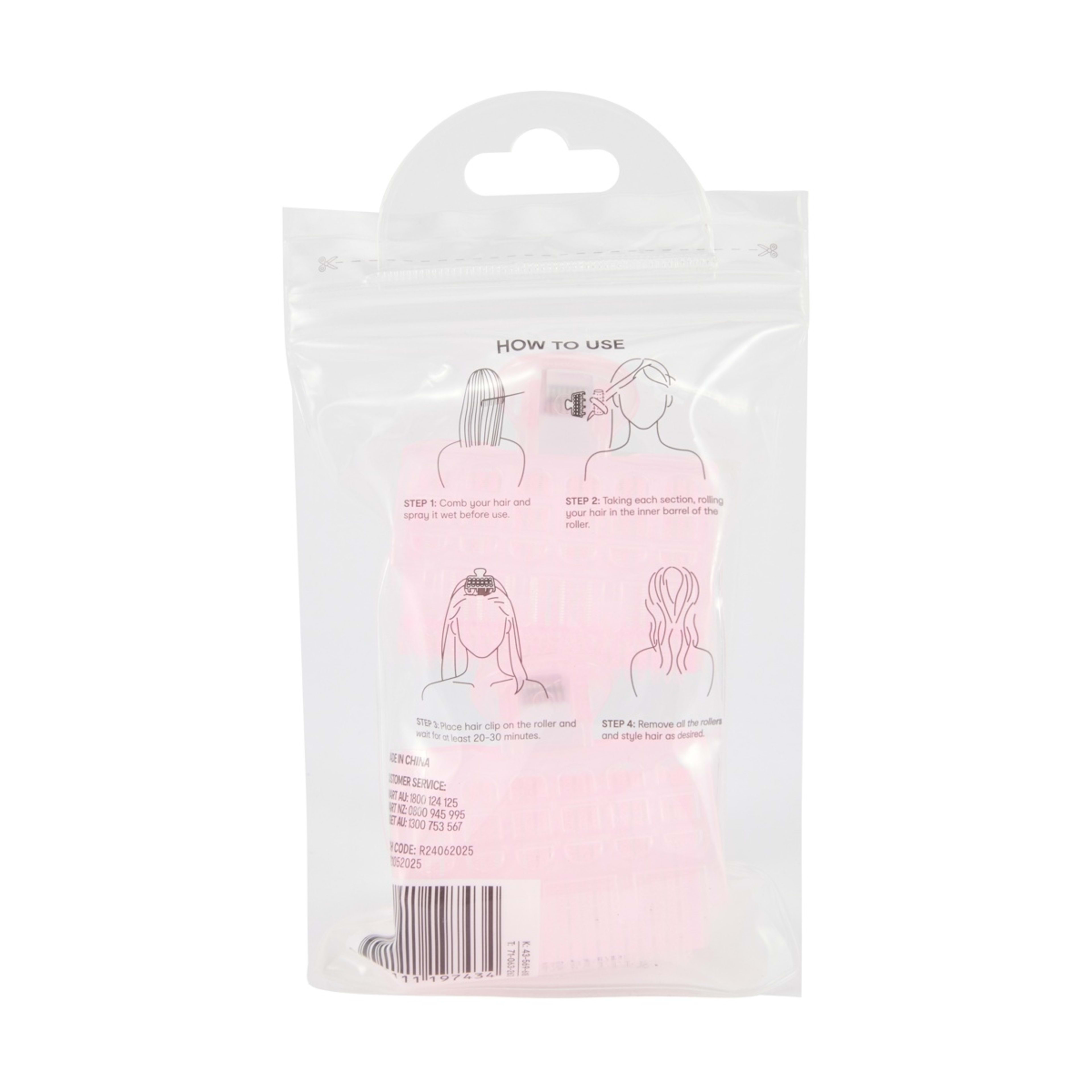 5 OXX Haircare 2 Piece Hair Rollers - Pink, 5 of 5