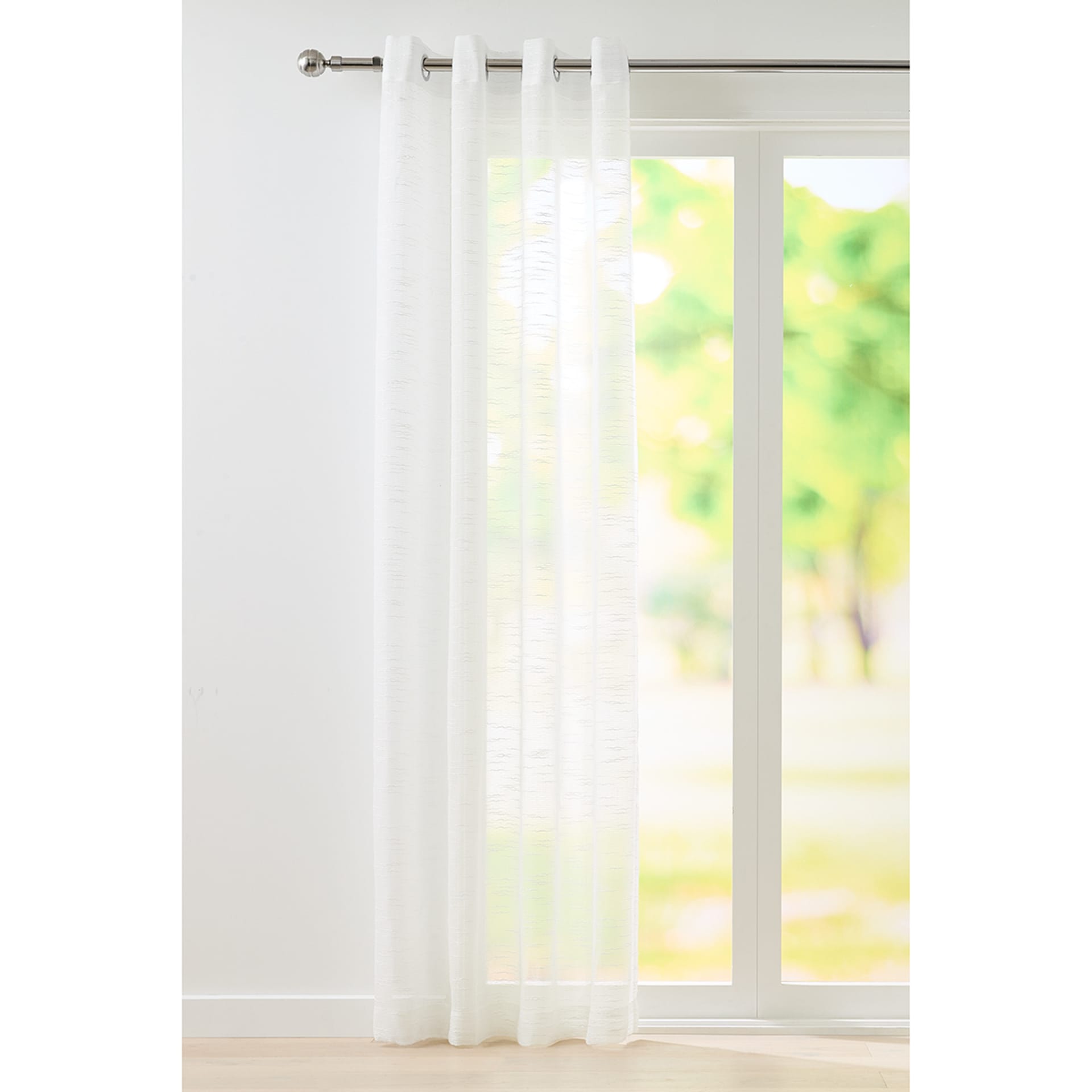 Rome Curtain - White - Kmart