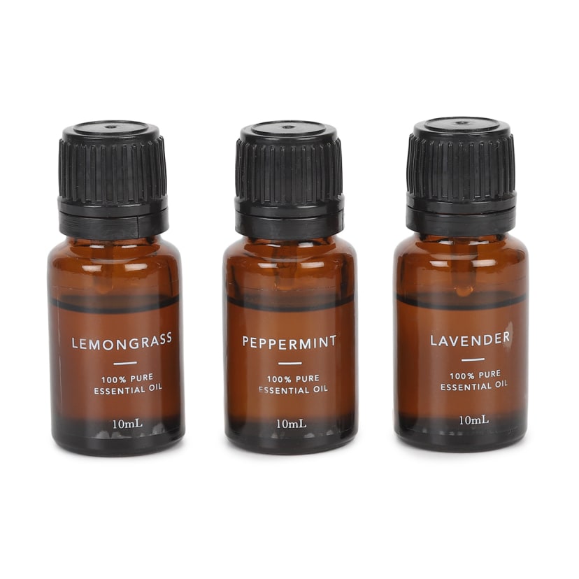 3 Pack Basic Essentials Pure Essential Oil Gift Set 30ml Kmart