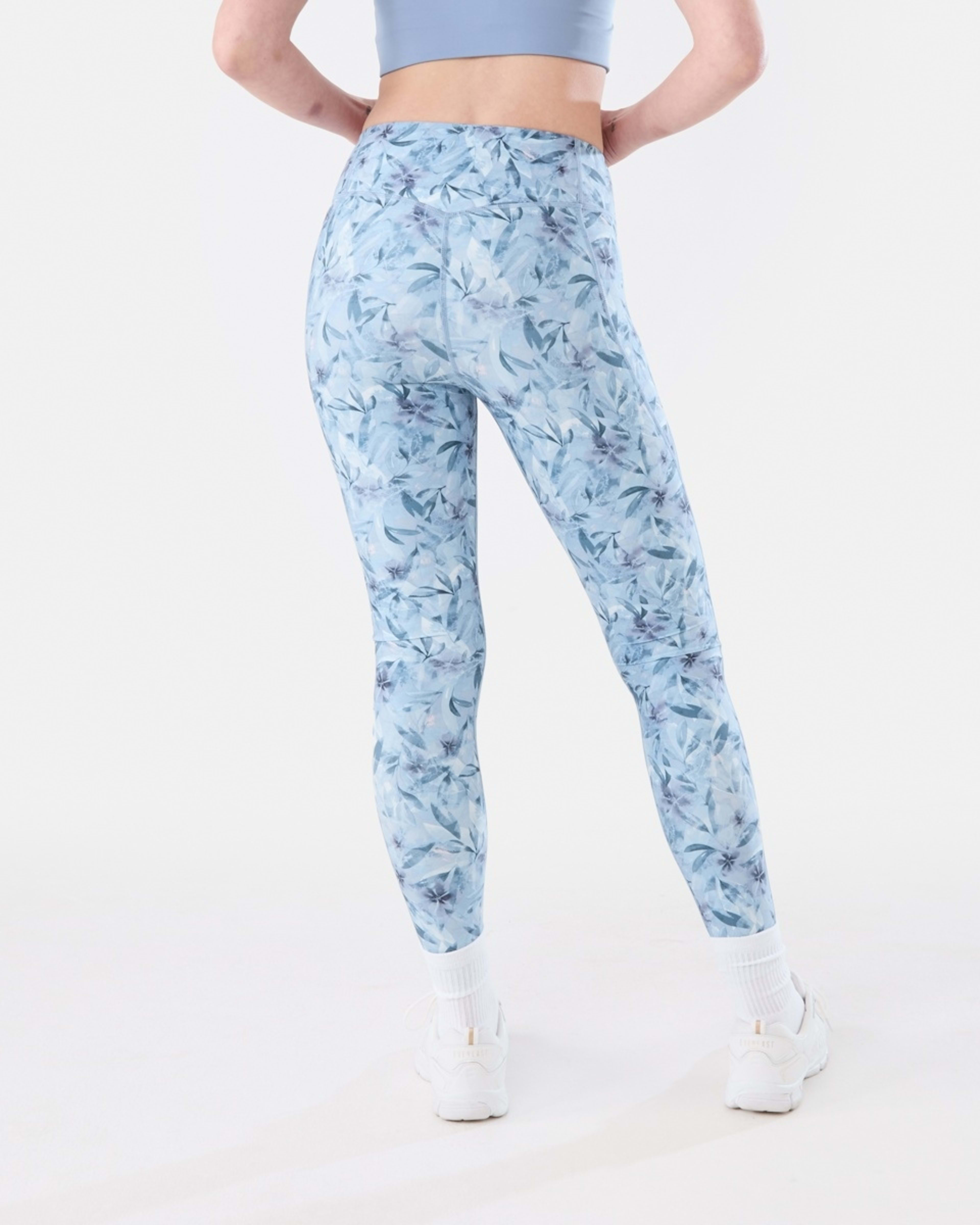 3 Everlast Womens Printed Full Length Leggings EVERLAST SUMMER FLORAL, 3 of 6