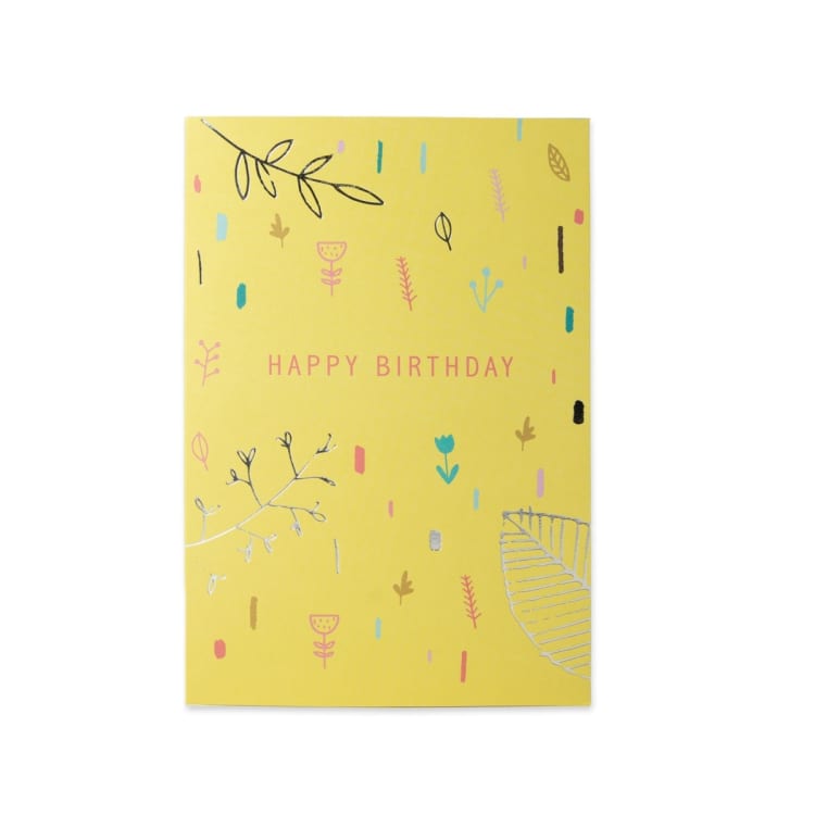 Connections from Hallmark Birthday Card Flowers and Leaves Kmart