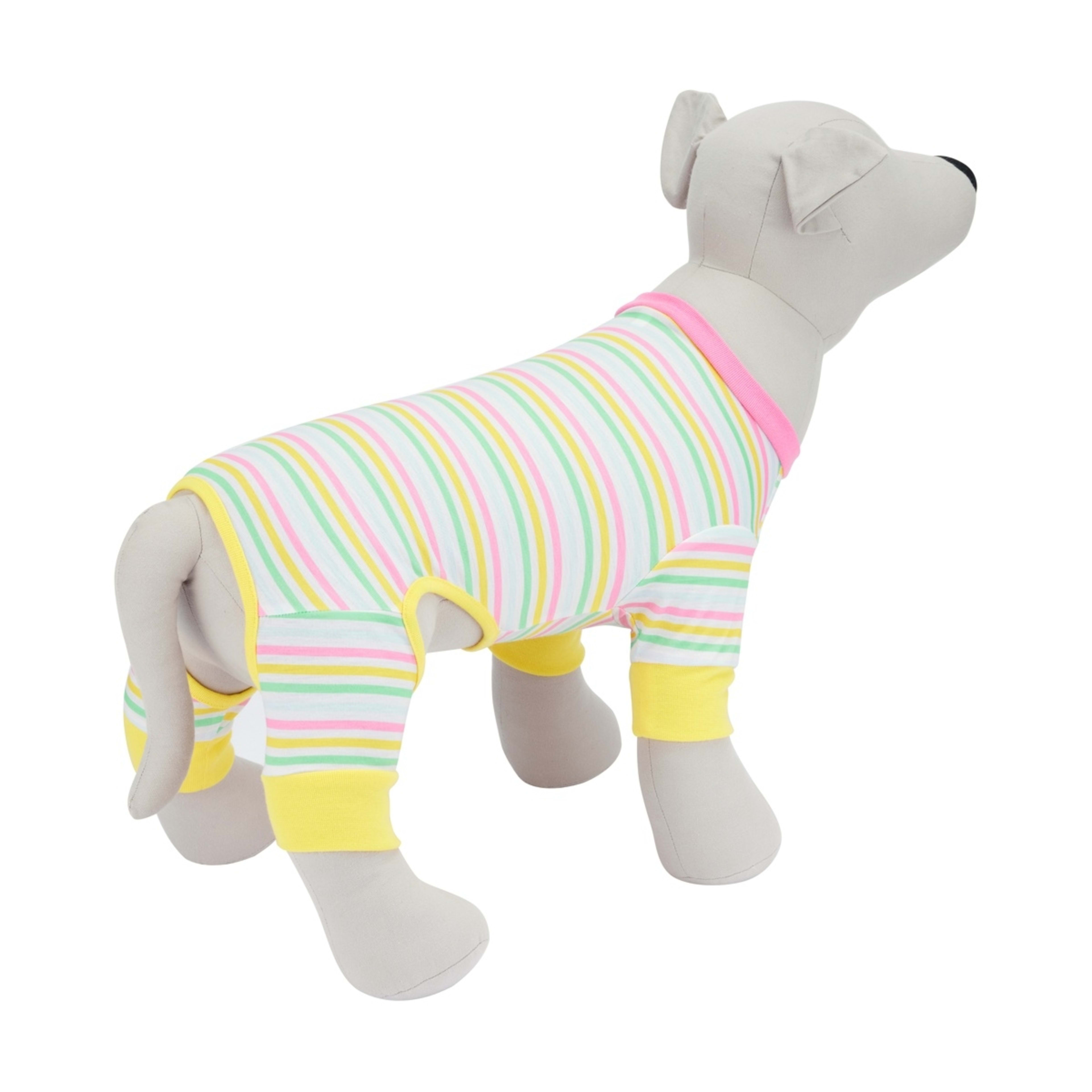 3 Pet Pyjamas Stripe - Large, Pink, 3 of 9