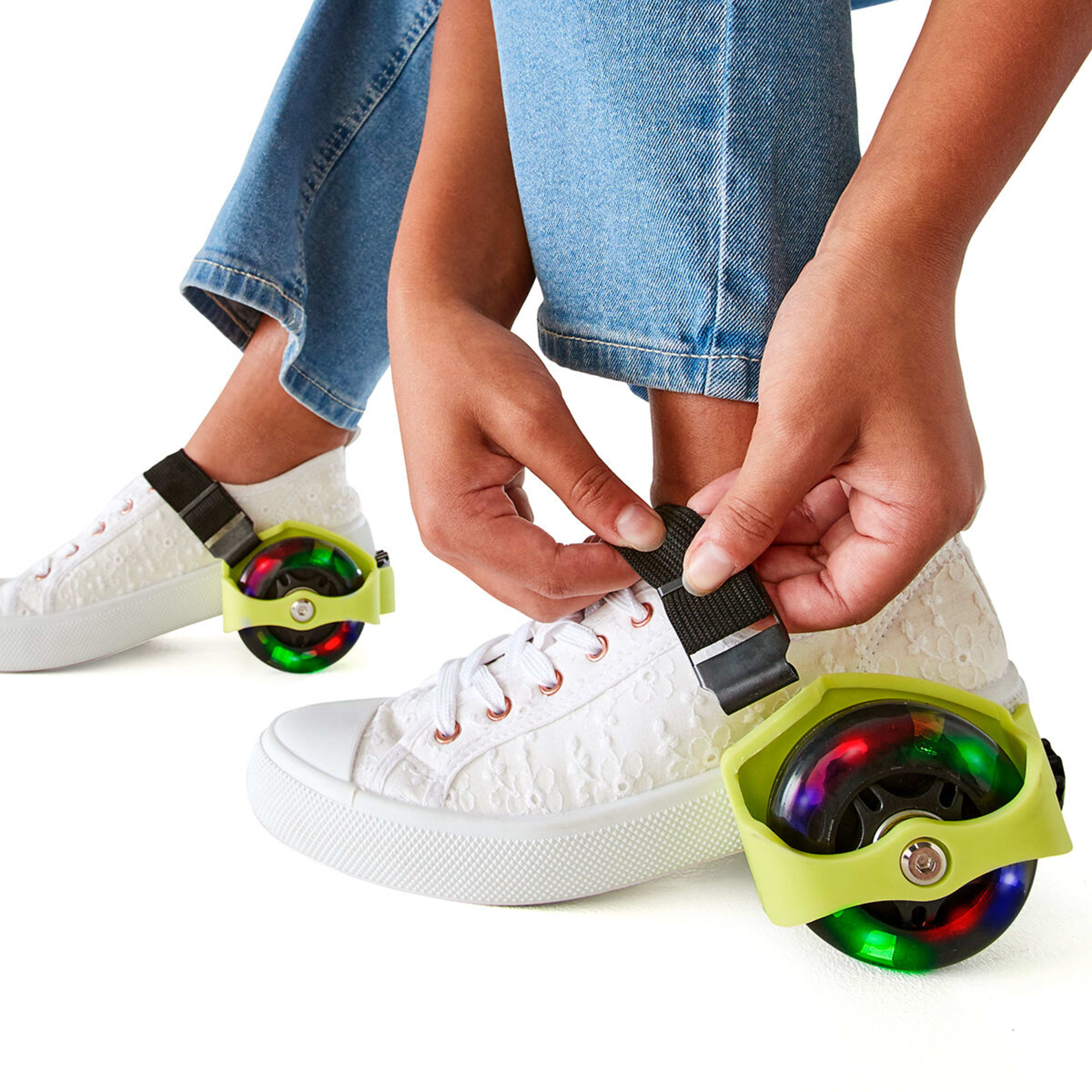 1 Lightup Roller Heels - Green, 1 of 9