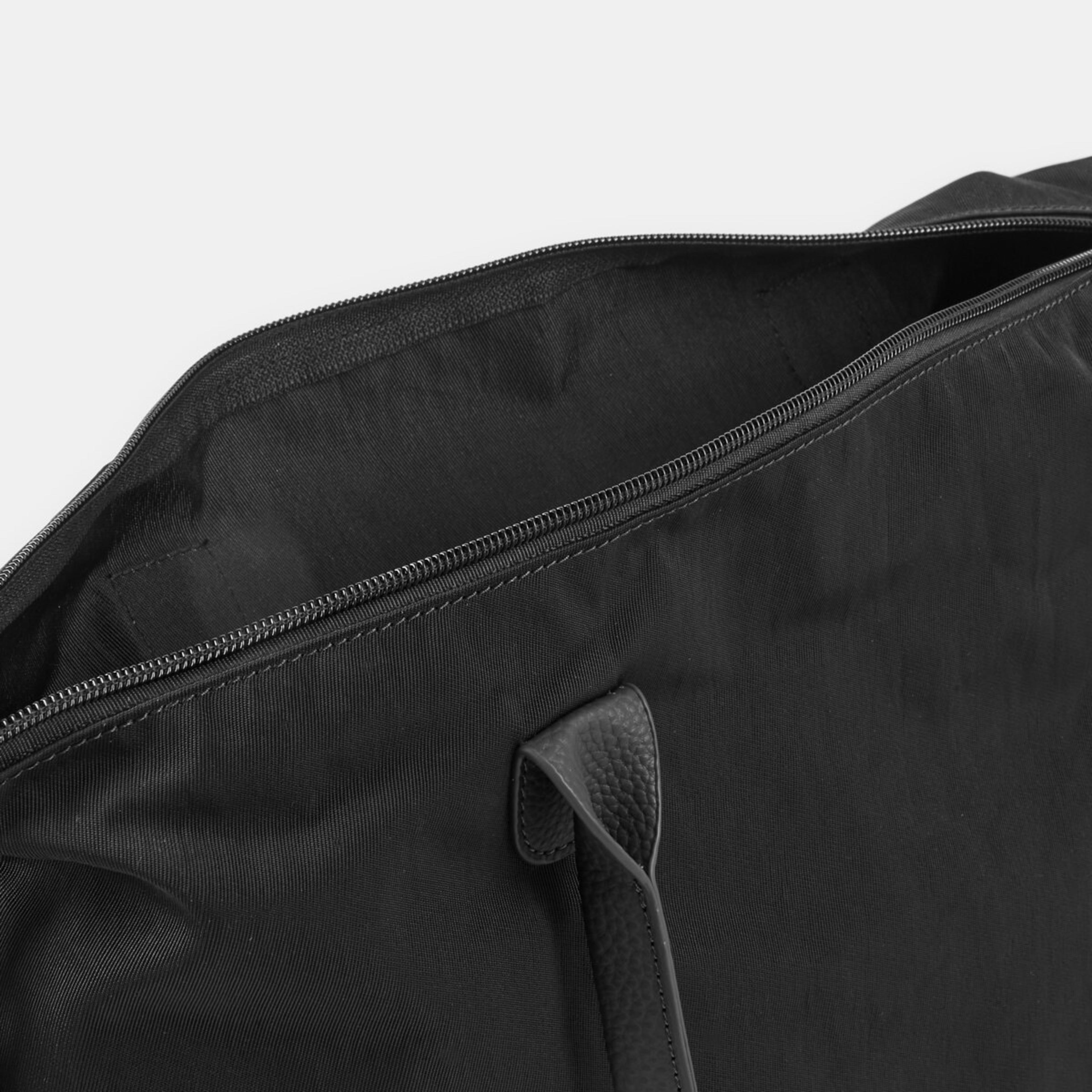 4 Woven Nylon Tote Bag Black, 4 of 5