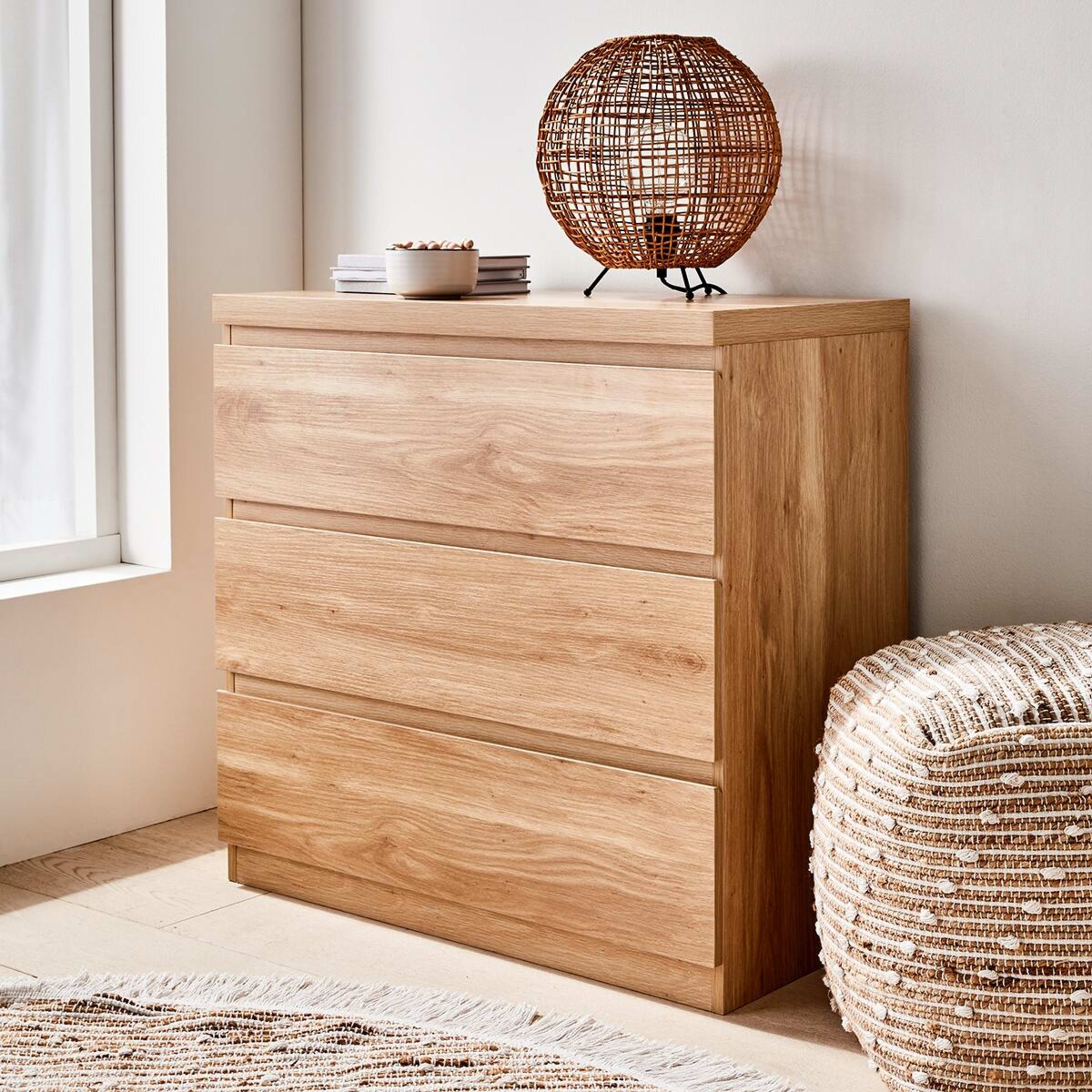 4 3 Drawer - Oak Look, 4 of 10