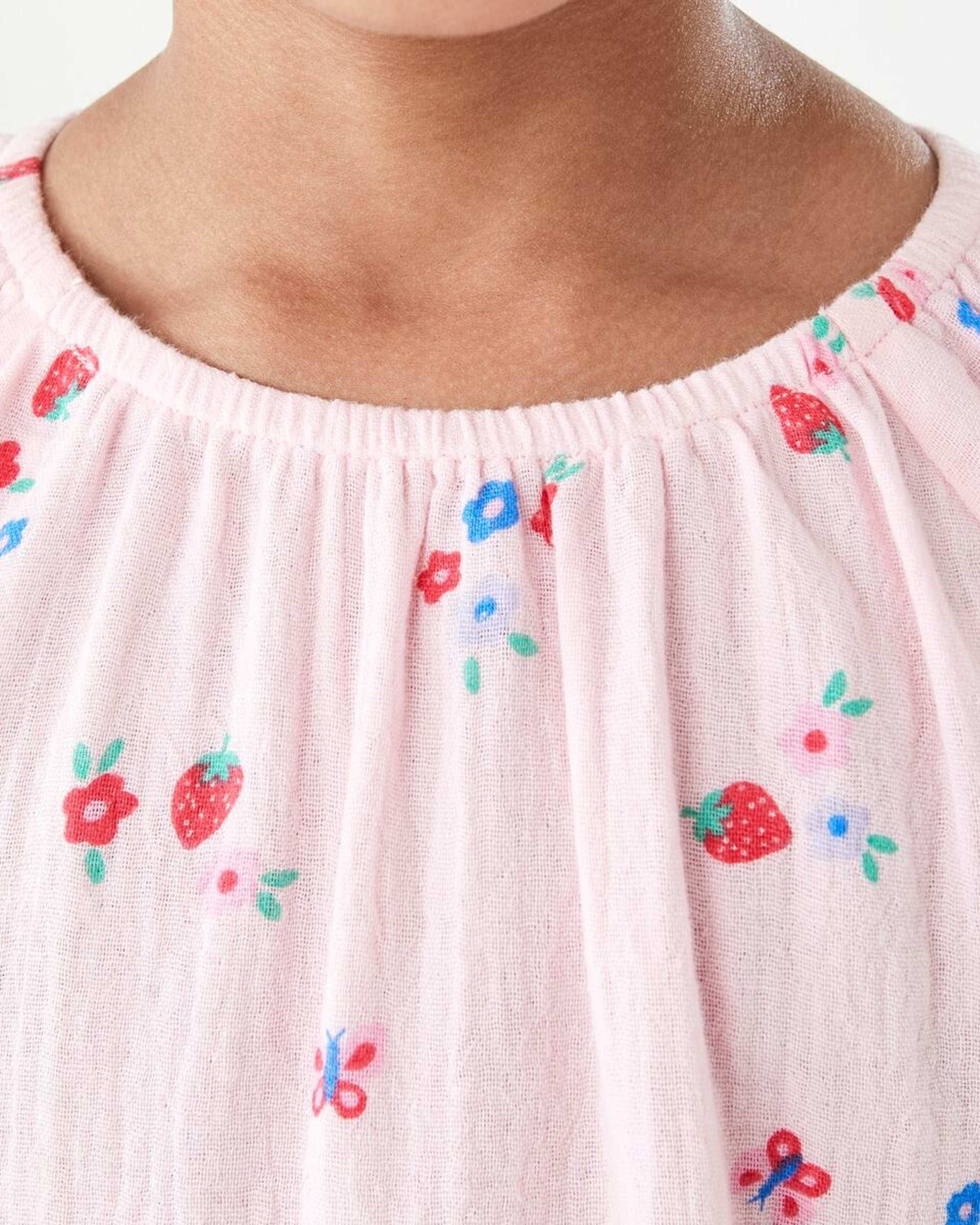4 Long Sleeve Woven Dress Ditsy, 4 of 9