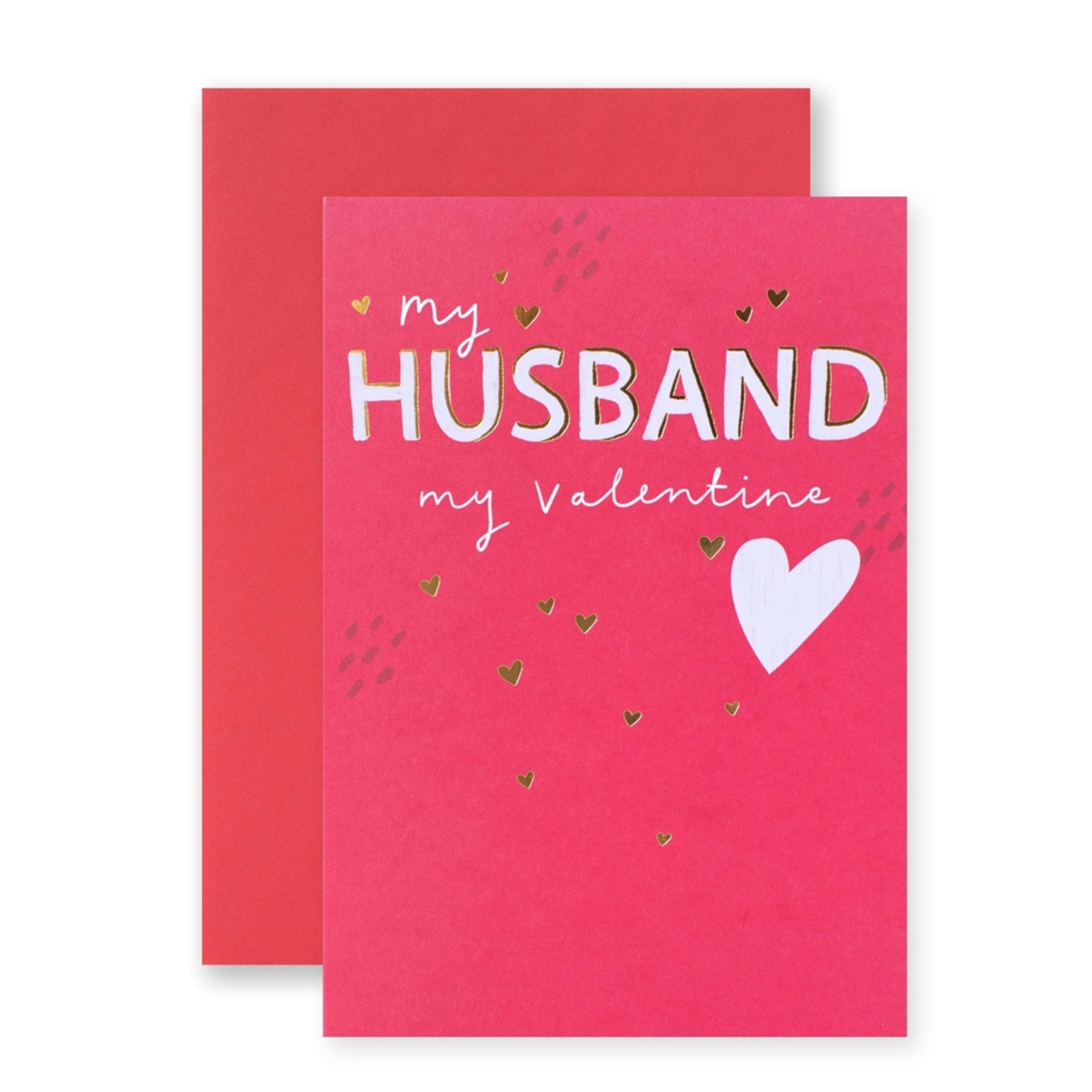 1 Hallmark Valentine's Day Husband Card - My Husband My Valentine