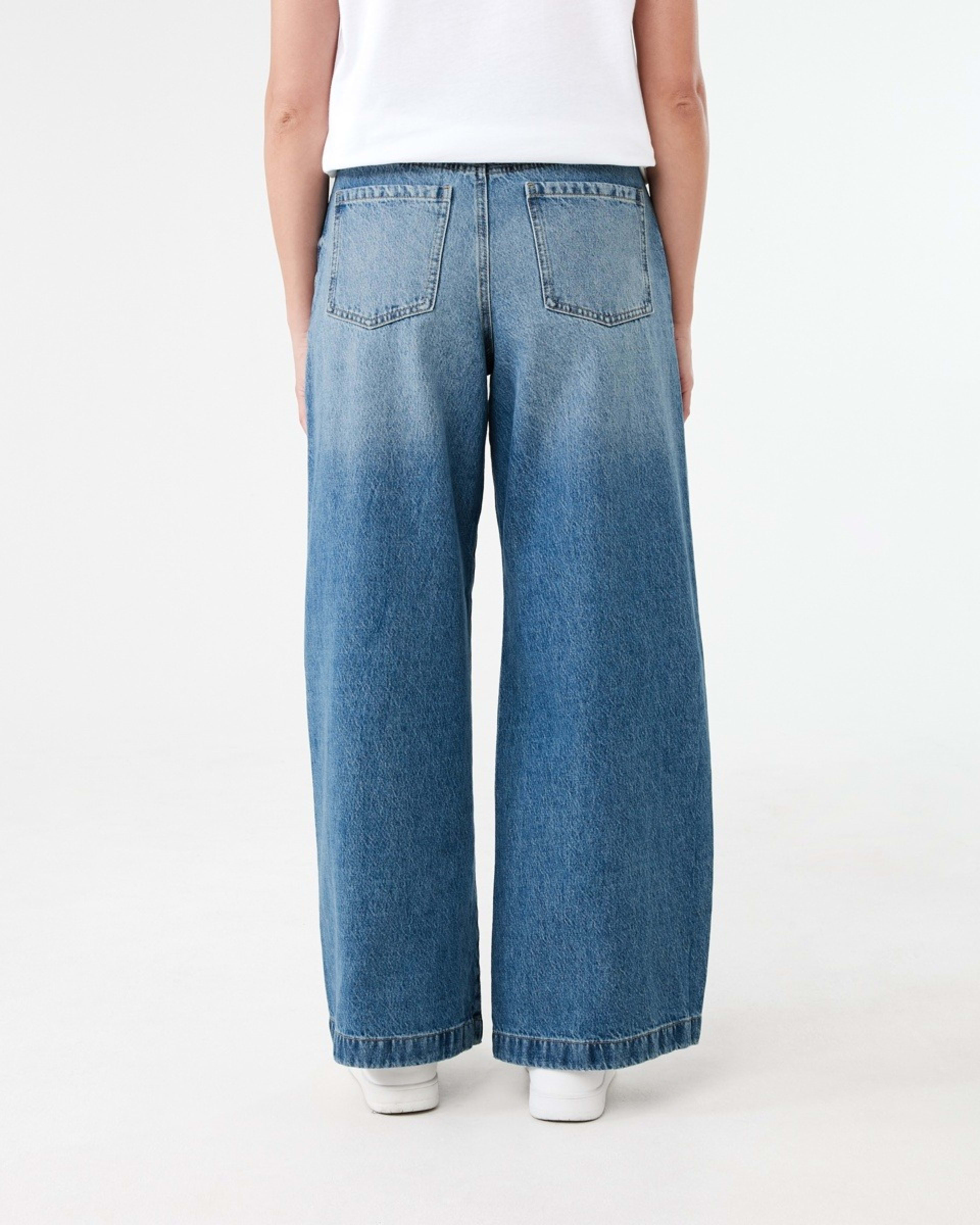 3 Pleat Front Jeans MID WASH, 3 of 8
