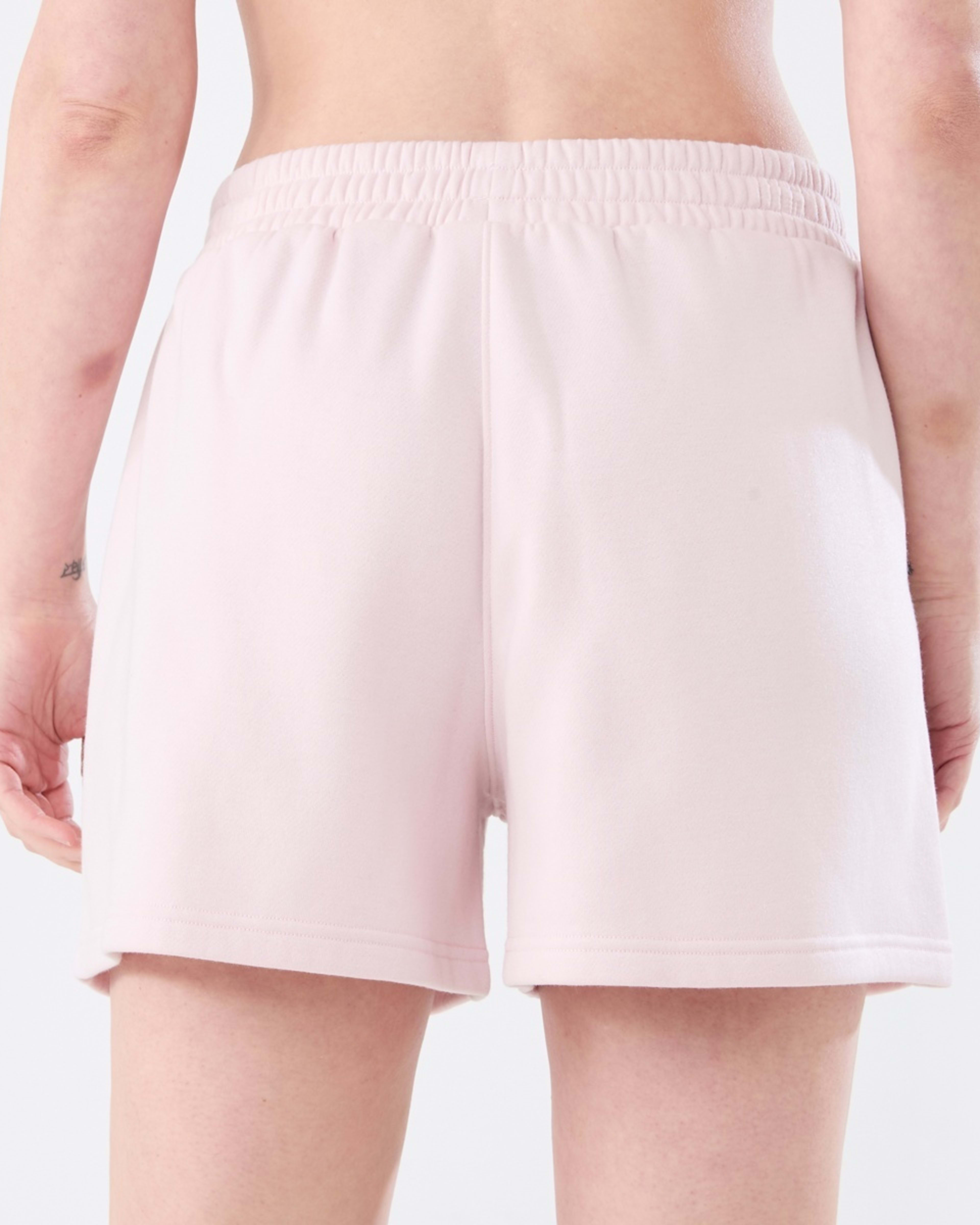 3 Active Womens Front Seam Fleece Shorts AURA PINK, 3 of 5