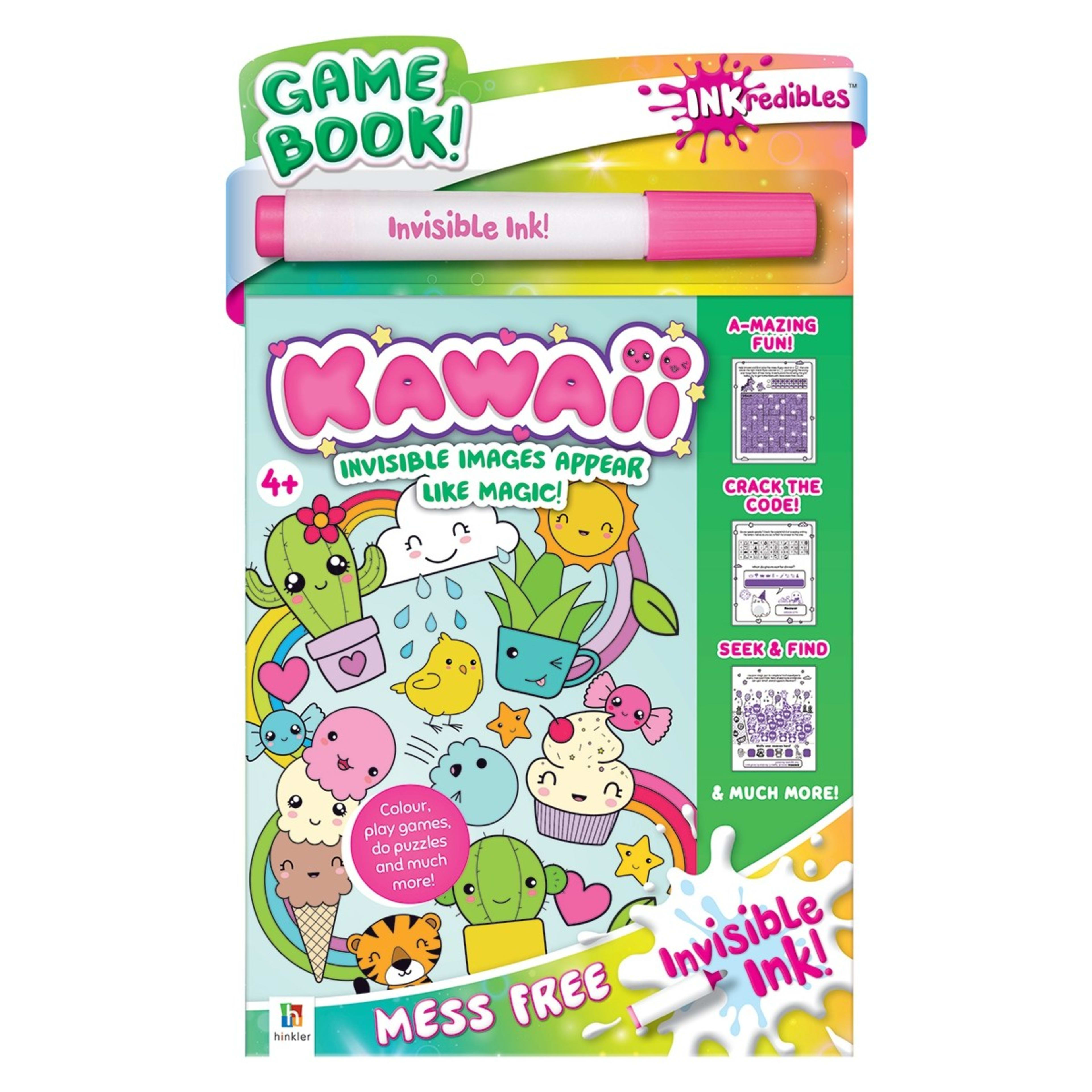 1 Inkredibles Invisible Ink Kawaii Game Book