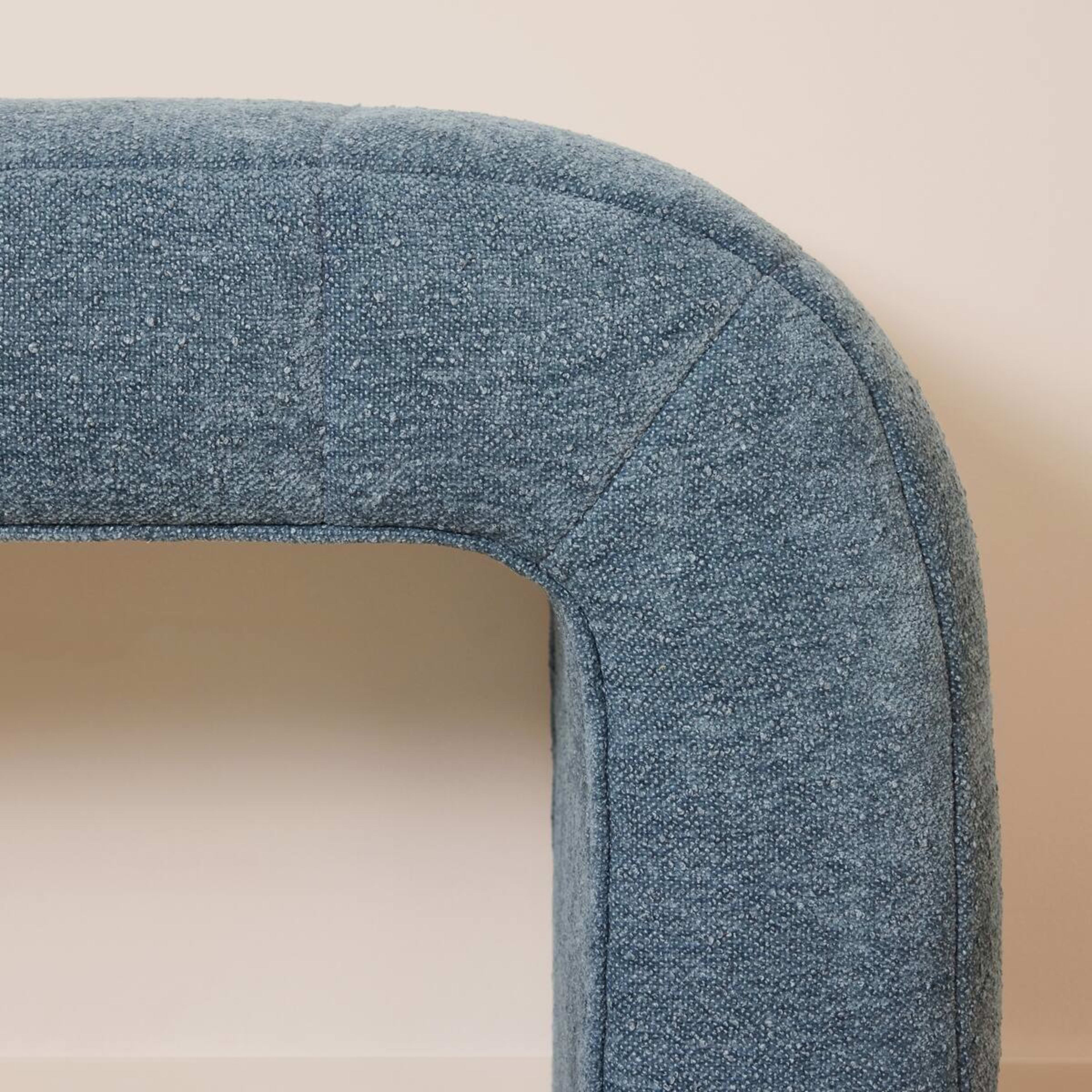 5 Chenille Bench - Blue, 5 of 5