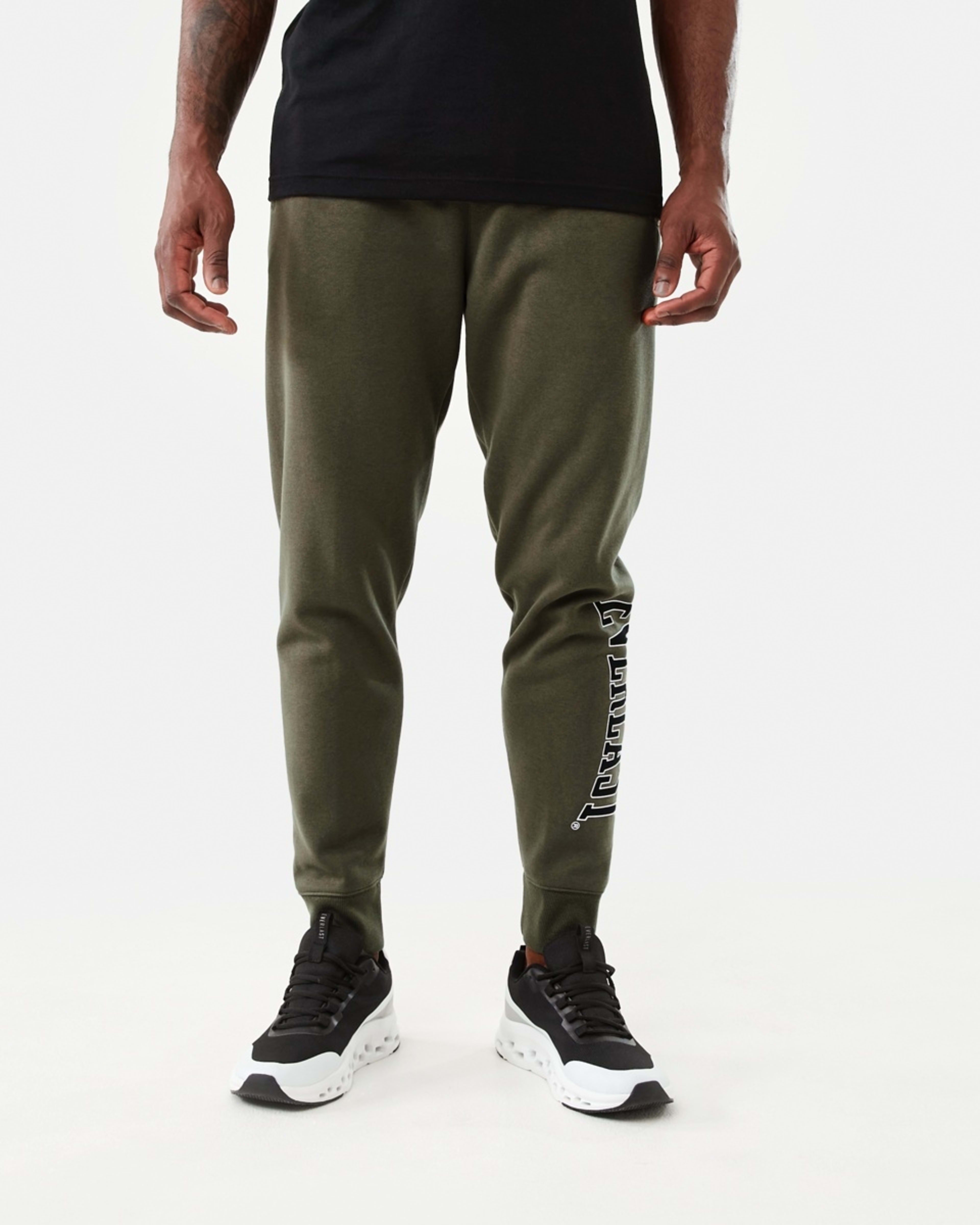 2 Everlast Mens Block Trackpants EVER KHAKI, 2 of 7