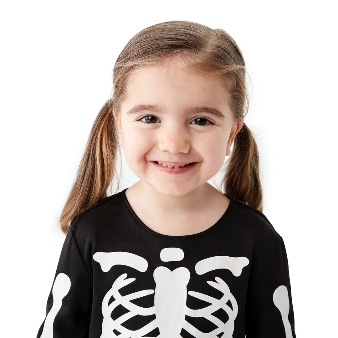 Toddler Skeleton Costume Ages 23 Kmart