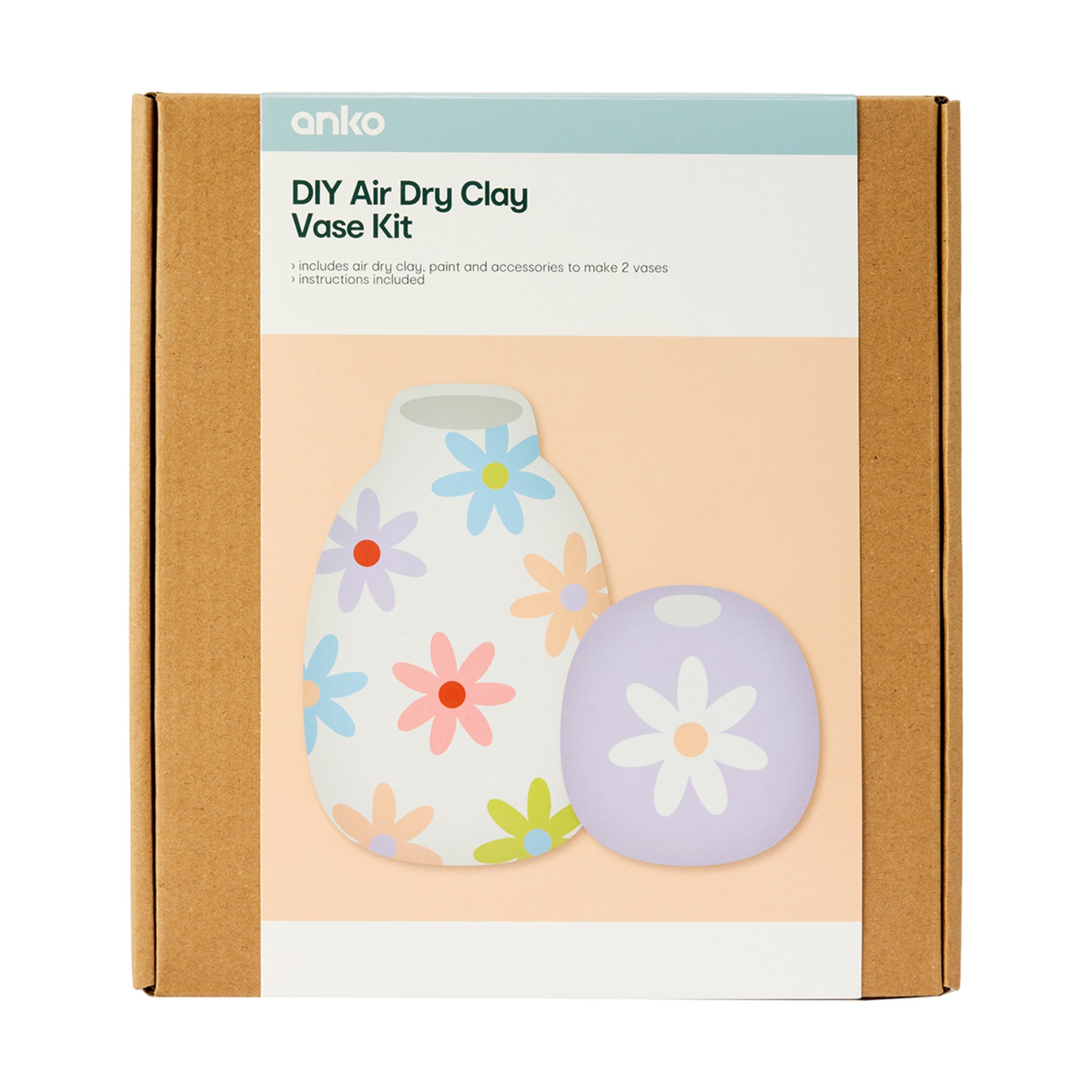 DIY Air Dry Clay Vase Kit Kmart