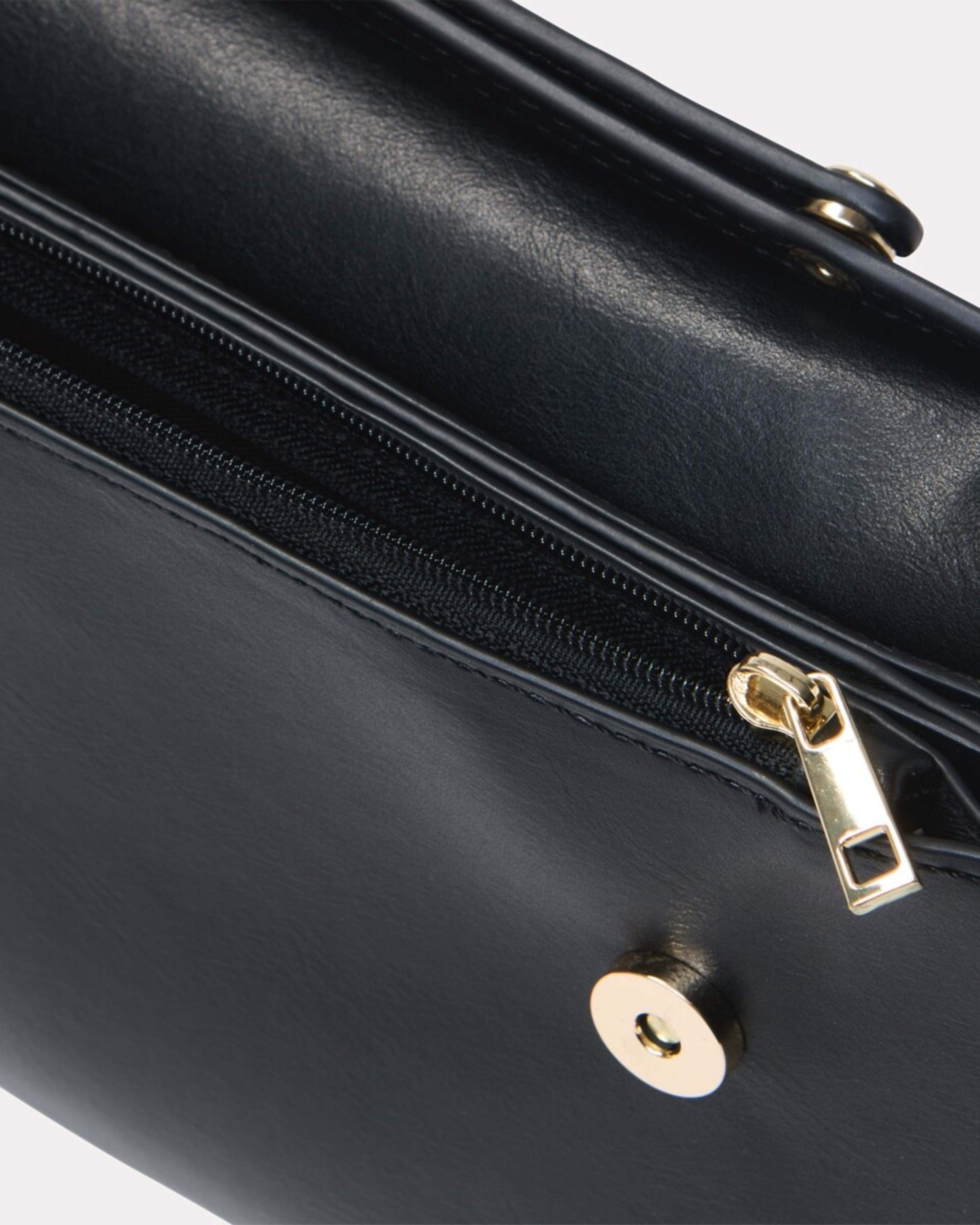 4 3 Pocket Shoulder Bag Black, 4 of 10