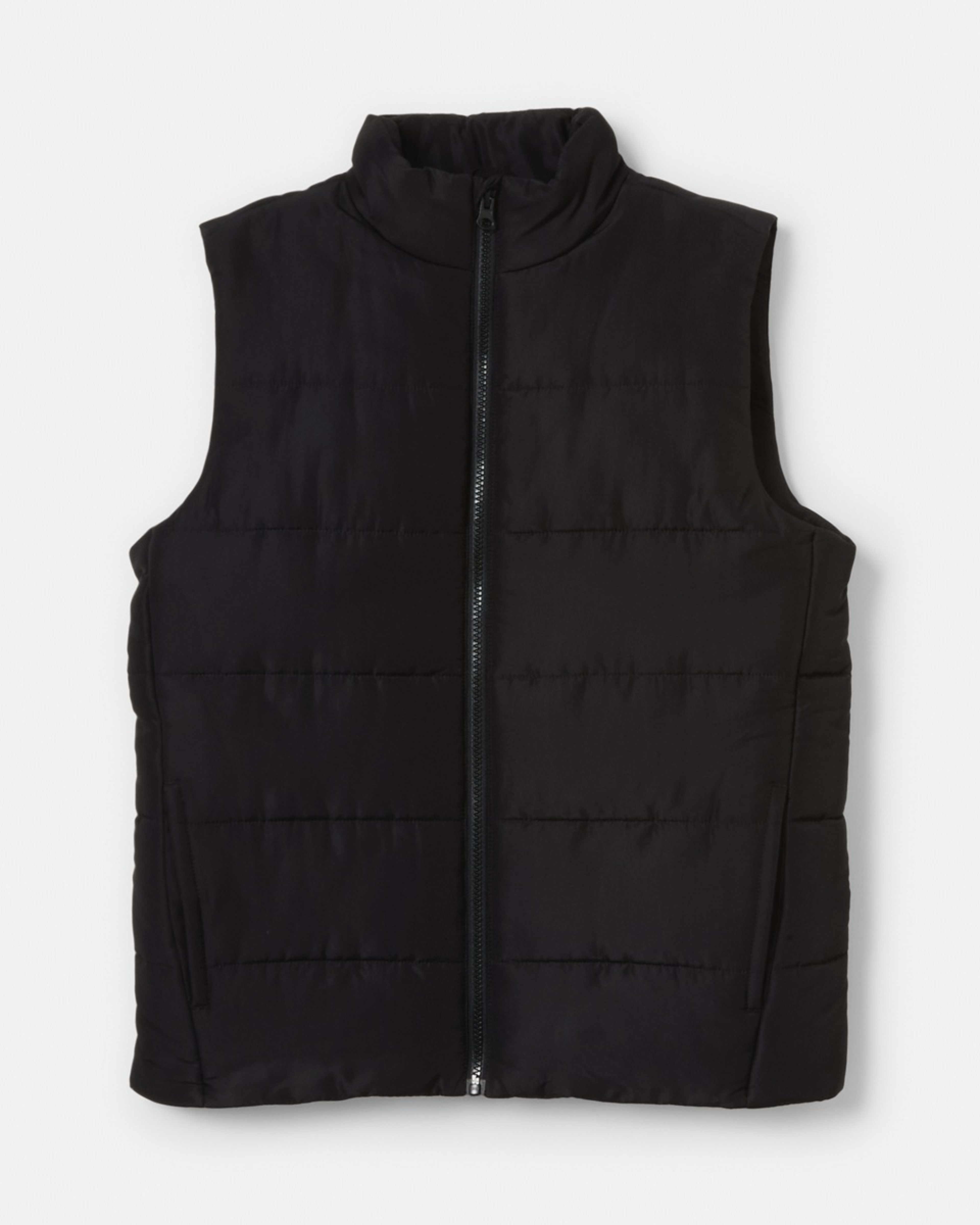 8 Basic Puffer Vest Black, 8 of 9