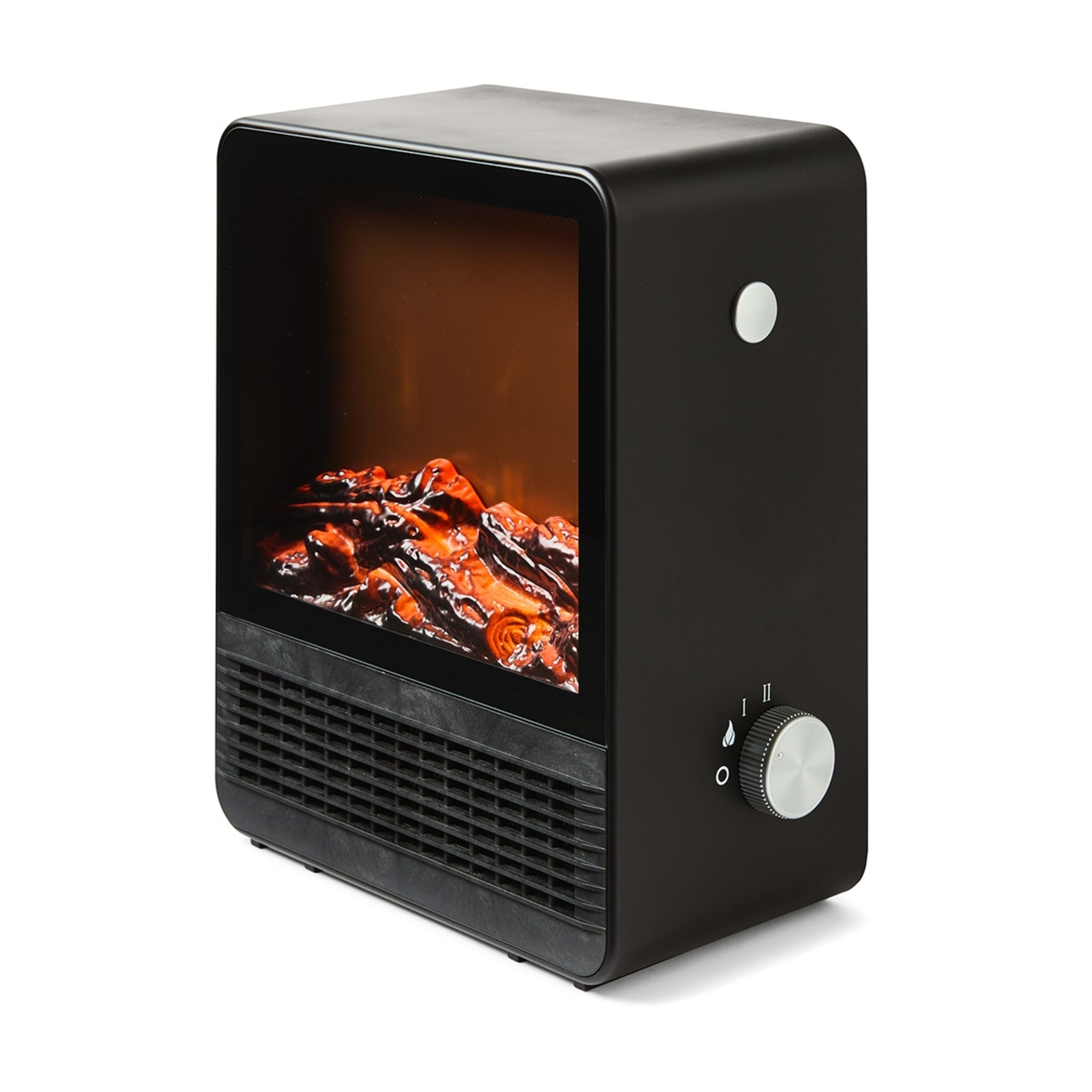 4 Modern Fireplace Heater - Black, 4 of 8