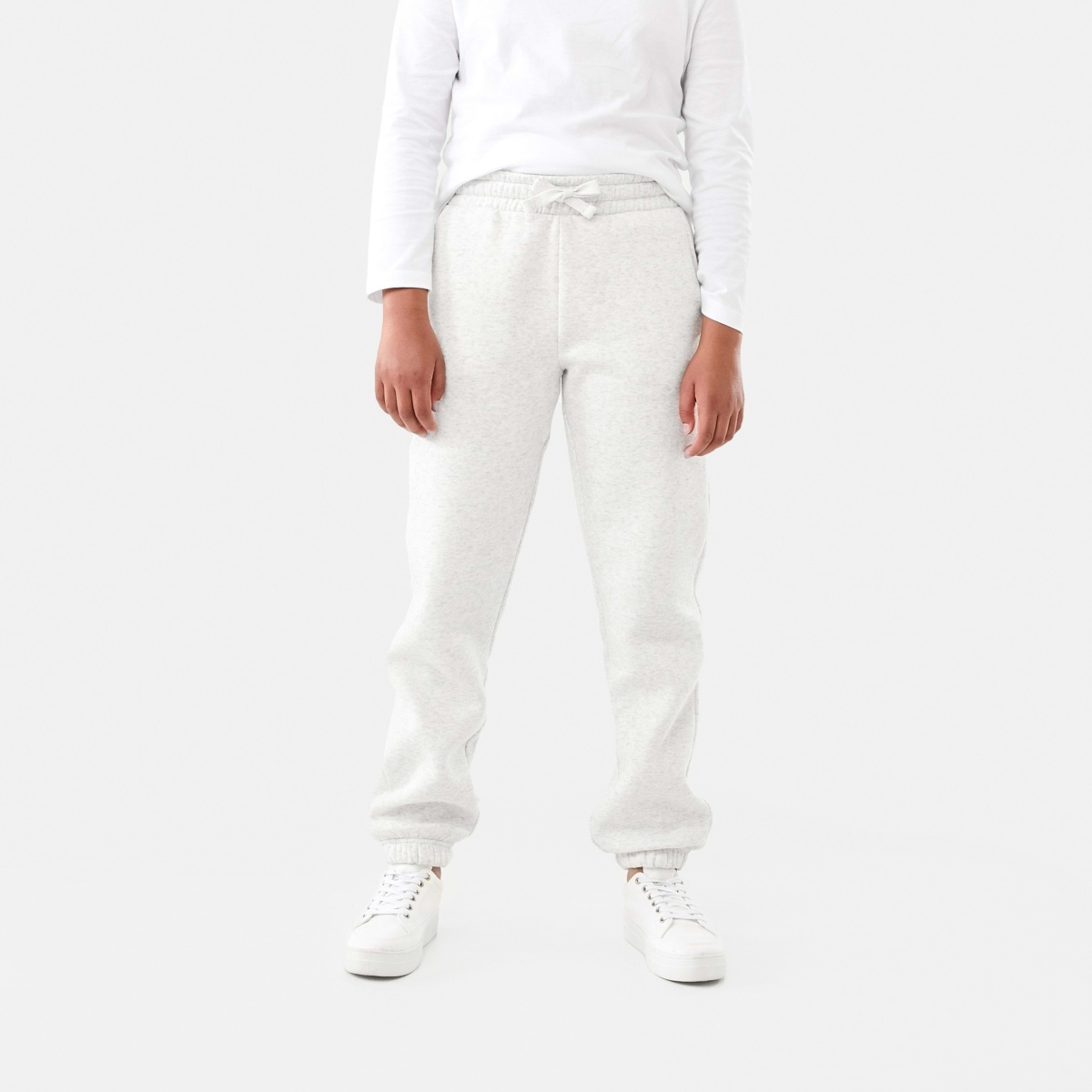 1 Basic Trackpants White Marle, 1 of 8