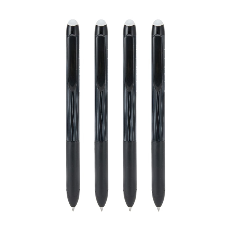 4 Pack Black Erasable Gel Pen Kmart