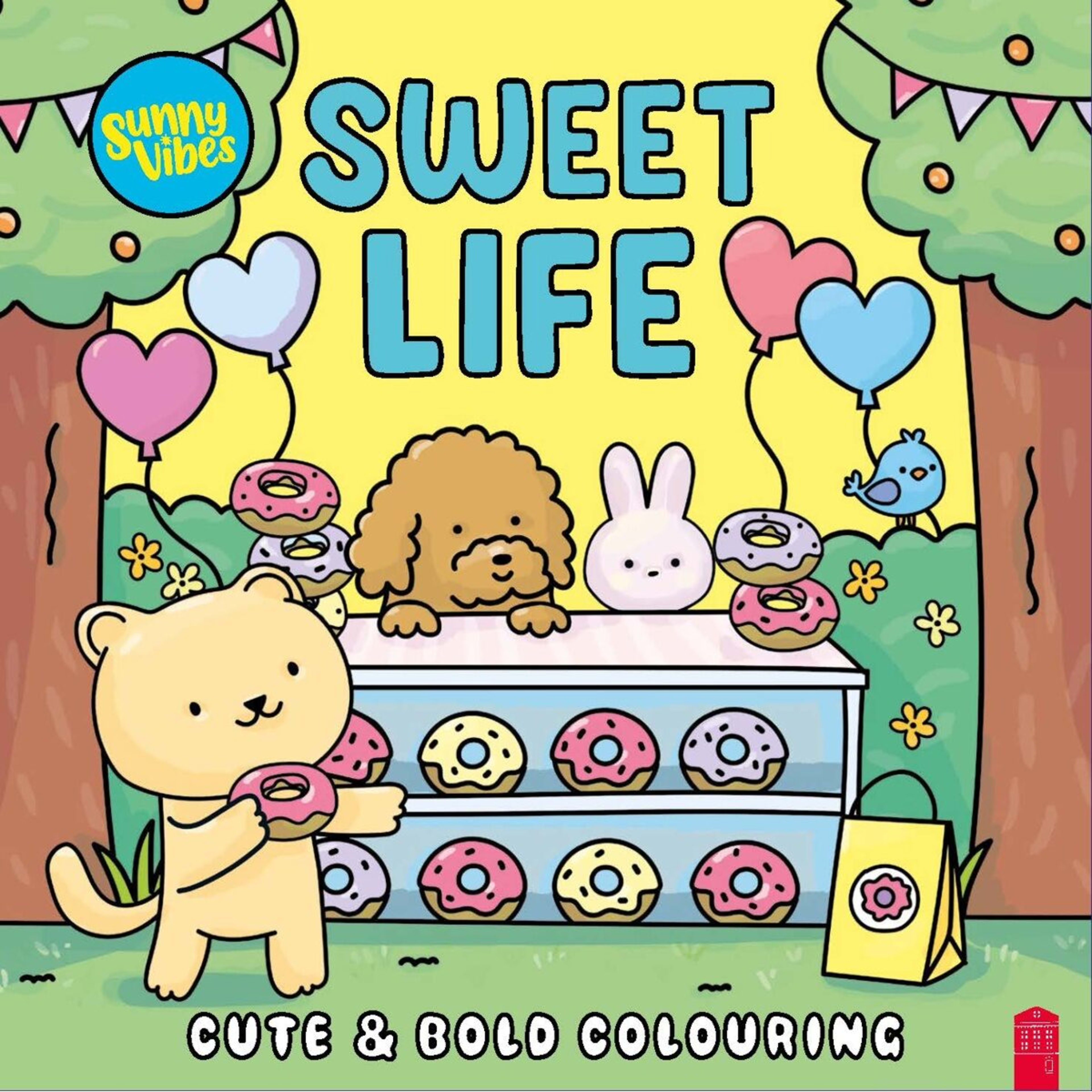 1 Sunny Vibes Sweet Life Cute & Bold Colouring Book