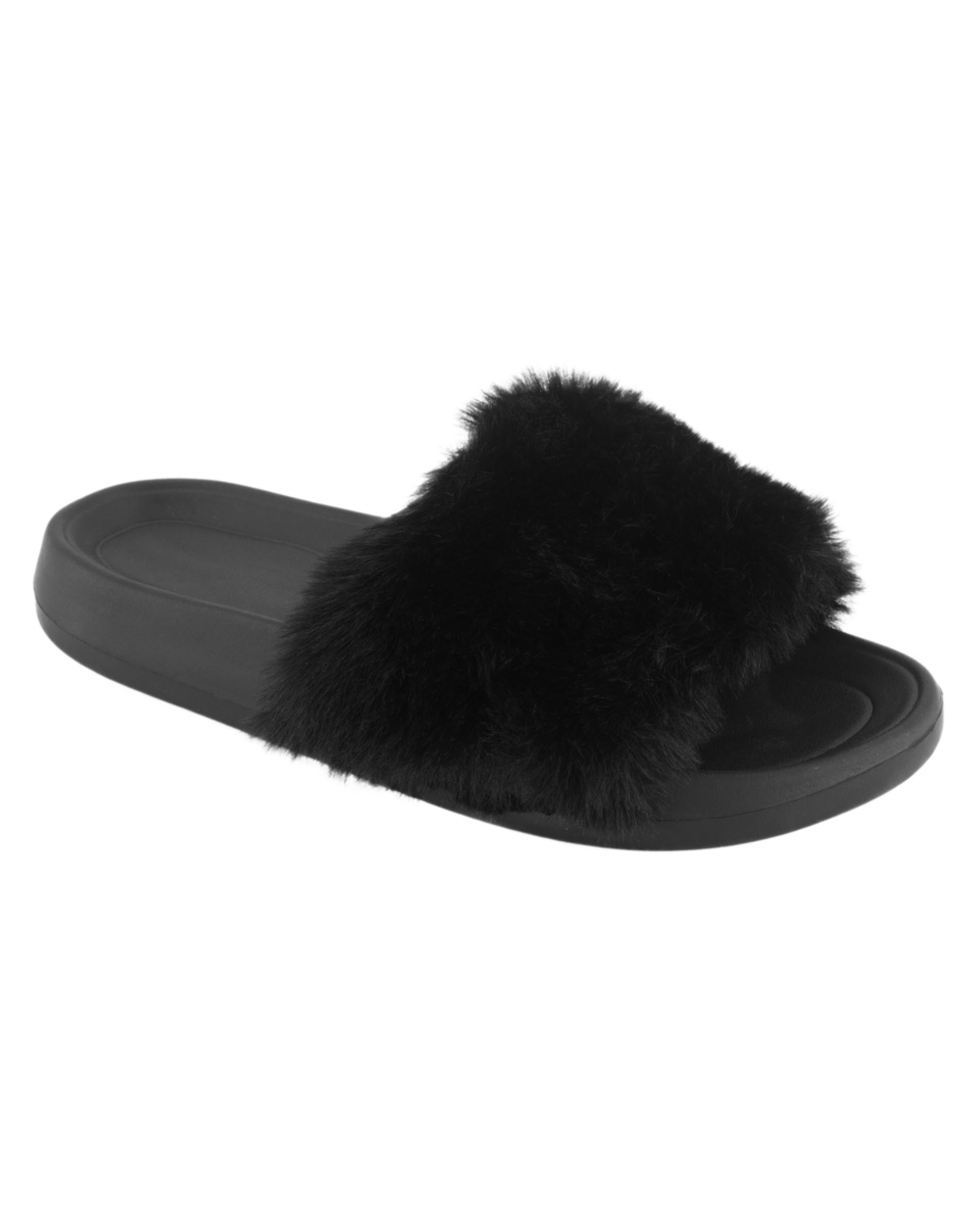 1 One Band Slipper Slides BLACK, 1 of 3