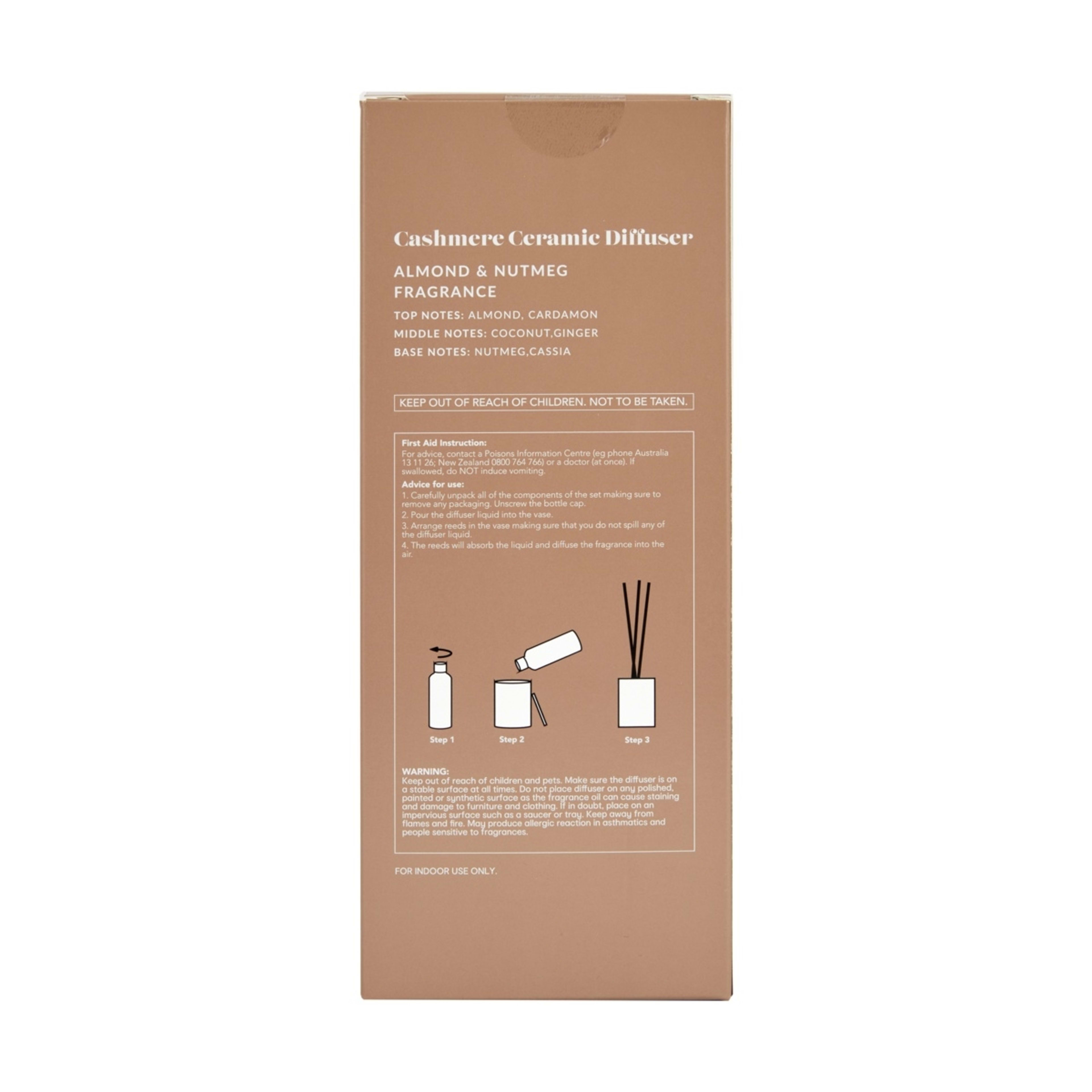 6 Cashmere Ceramic Fragrant Reed Diffuser 150ml, 6 of 6