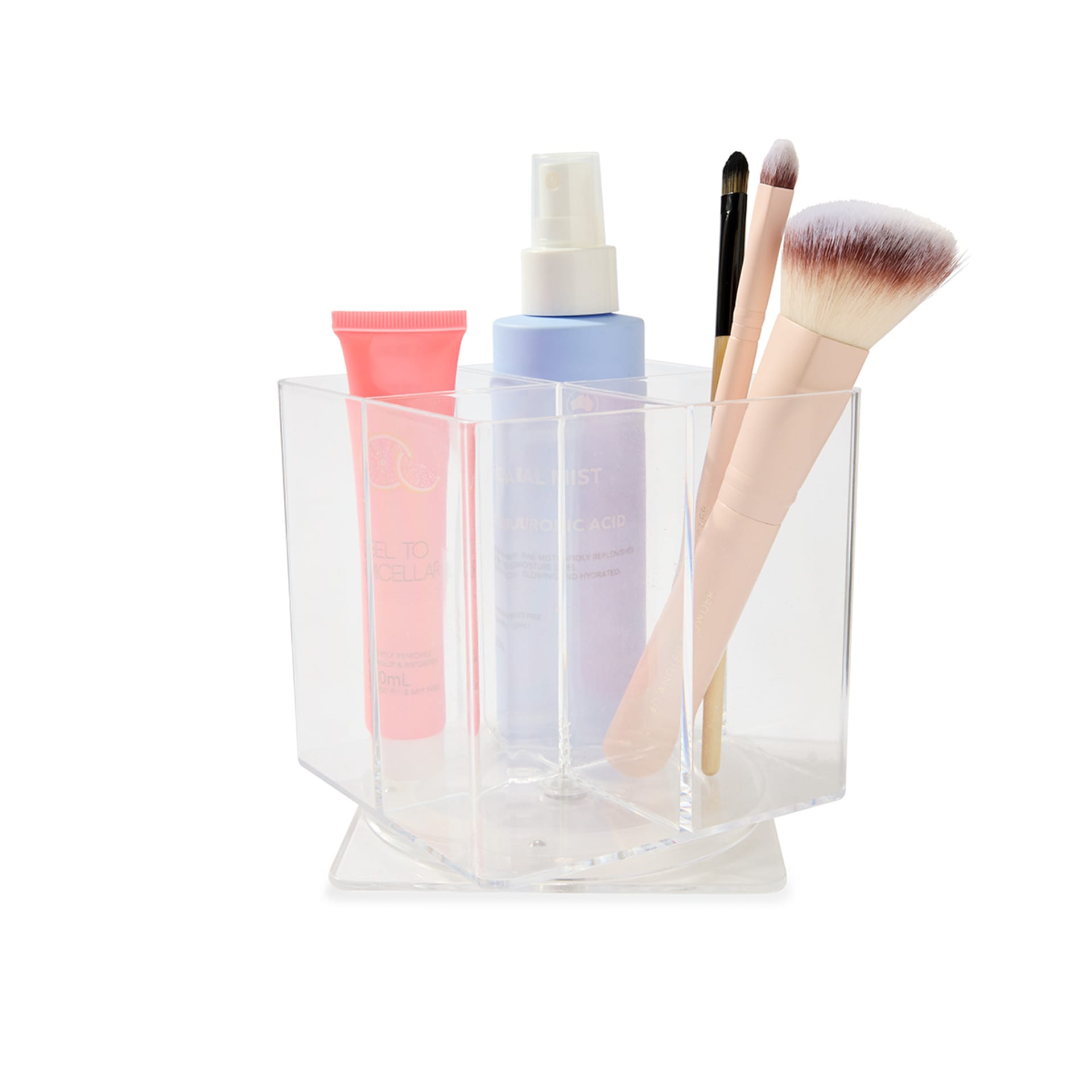 Plastic Spinning Organiser Clear Kmart