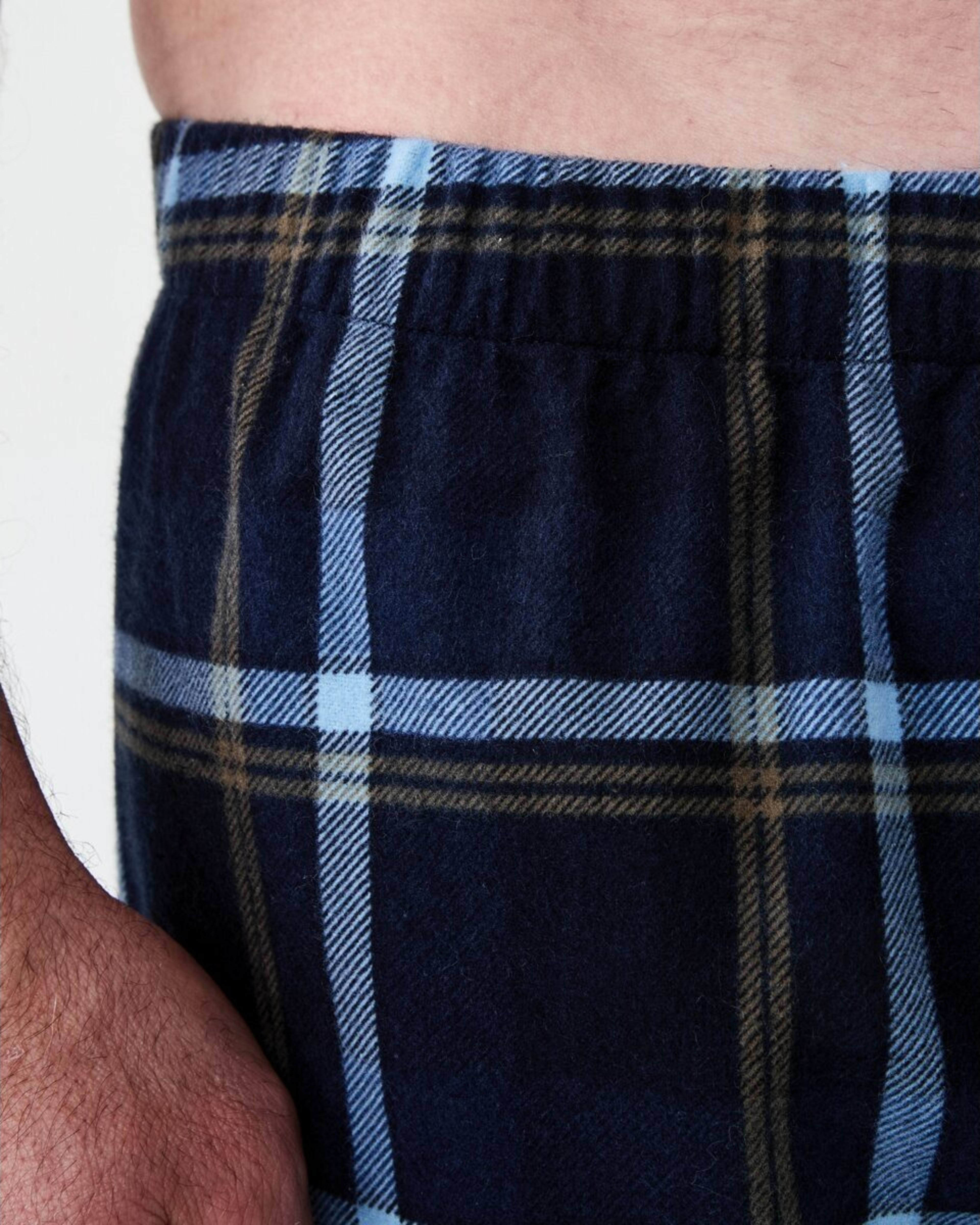 4 Flannel Sleep Pants Nvy Check, 4 of 4