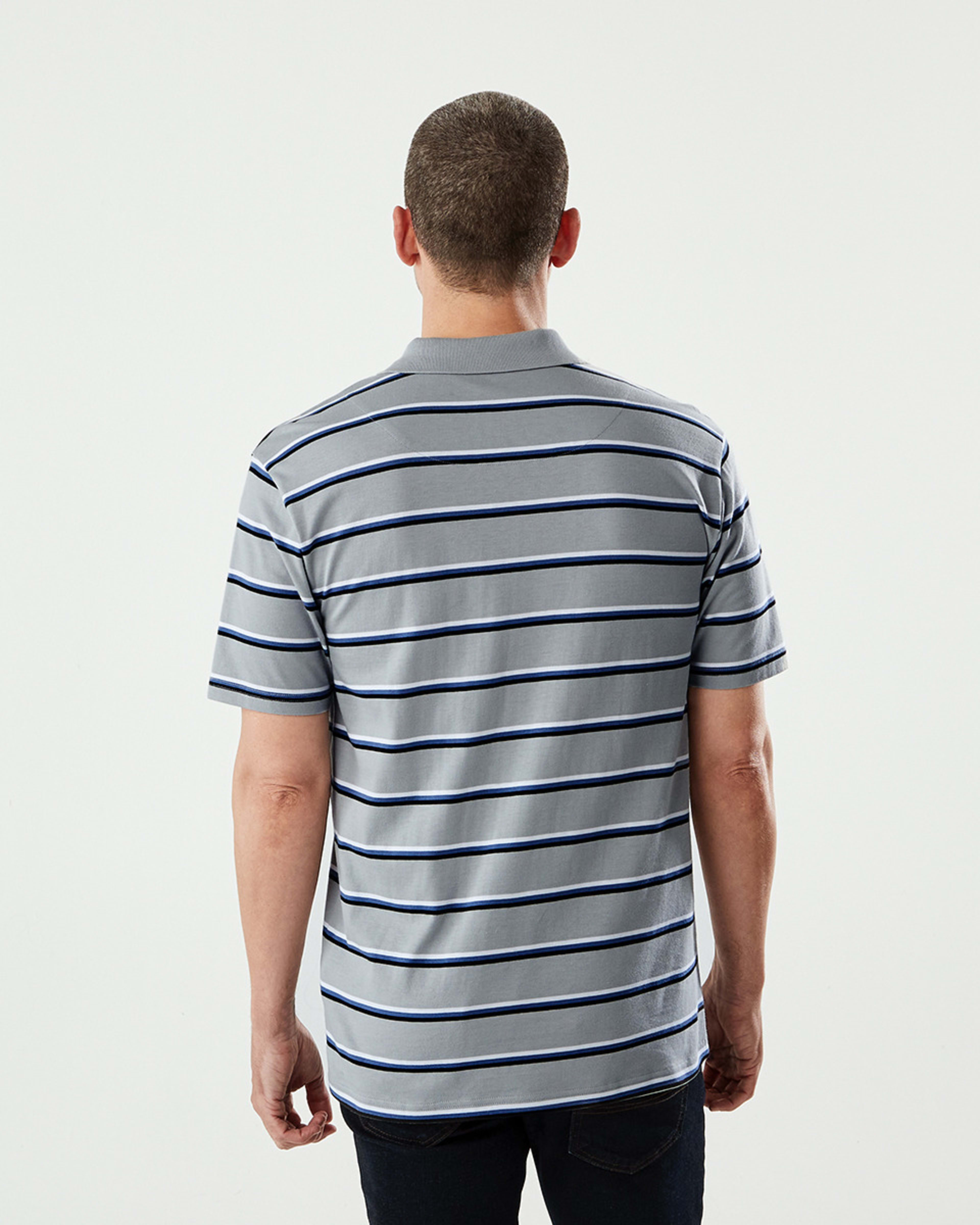 Jersey Stripe Polo Shirt Kmart