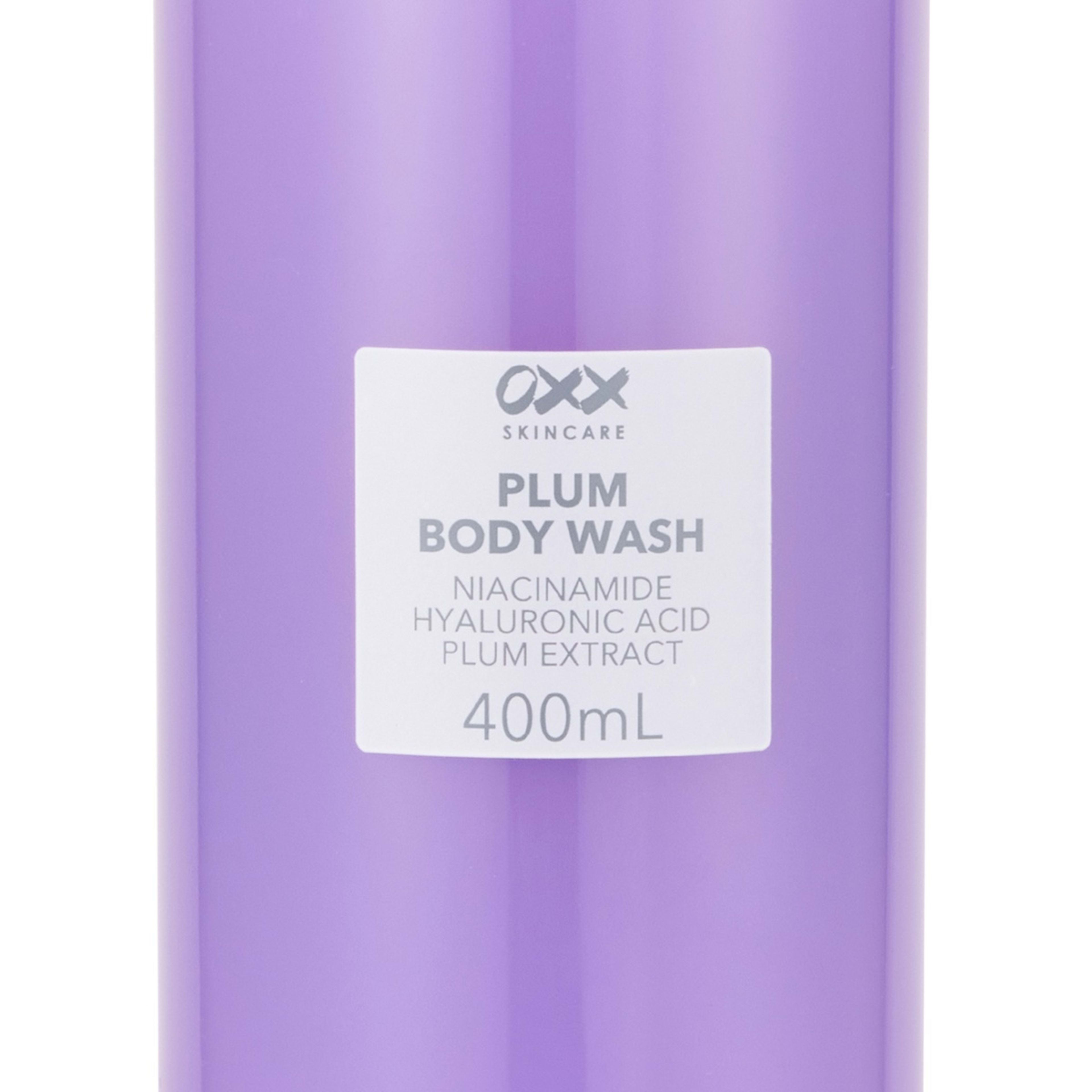 6 OXX Skincare Plum Body Wash 400ml - Niacinamide, Hyaluronic Acid and Plum Extract, 6 of 6