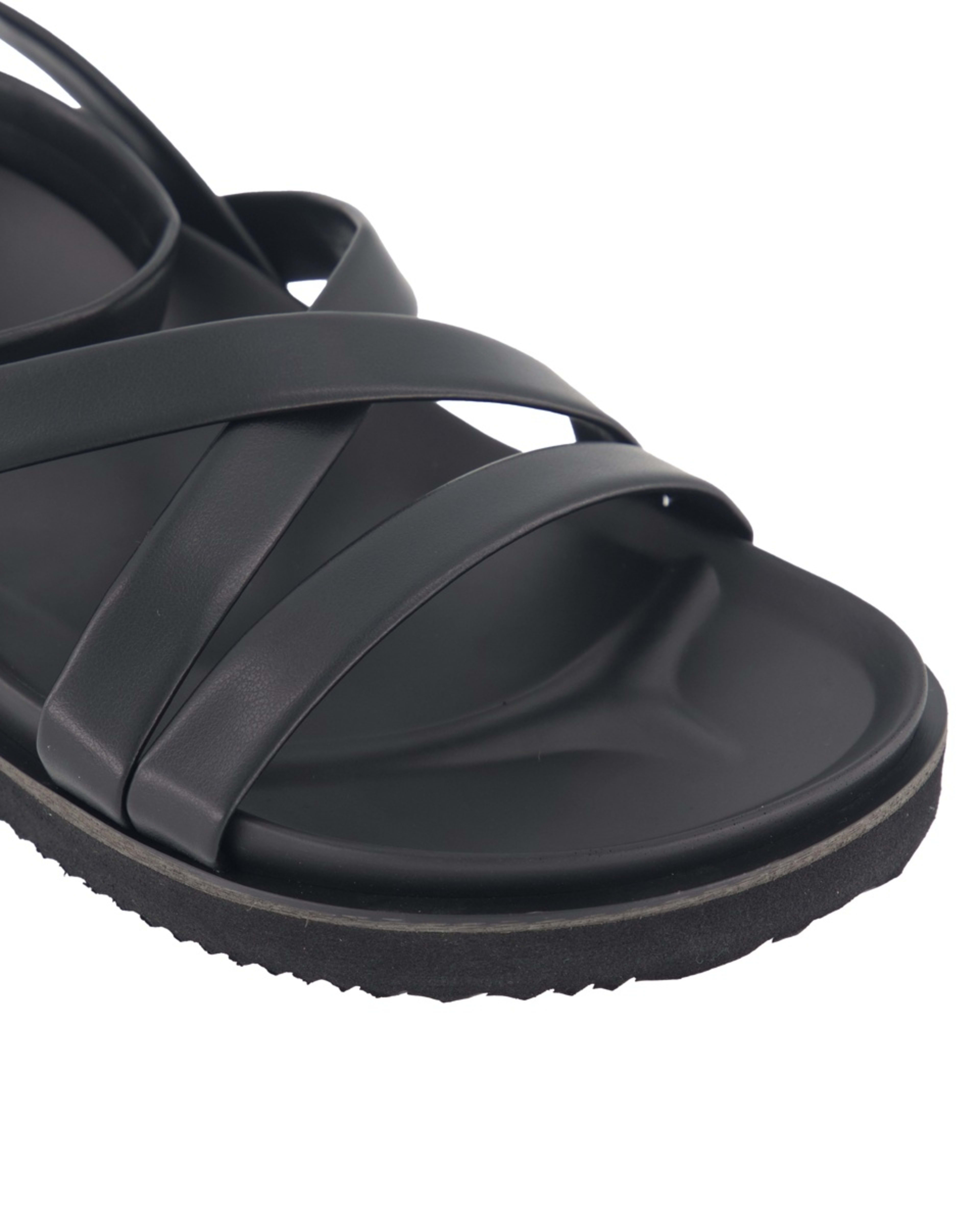 4 Gladiator Footbed Sandals Black, 4 of 5
