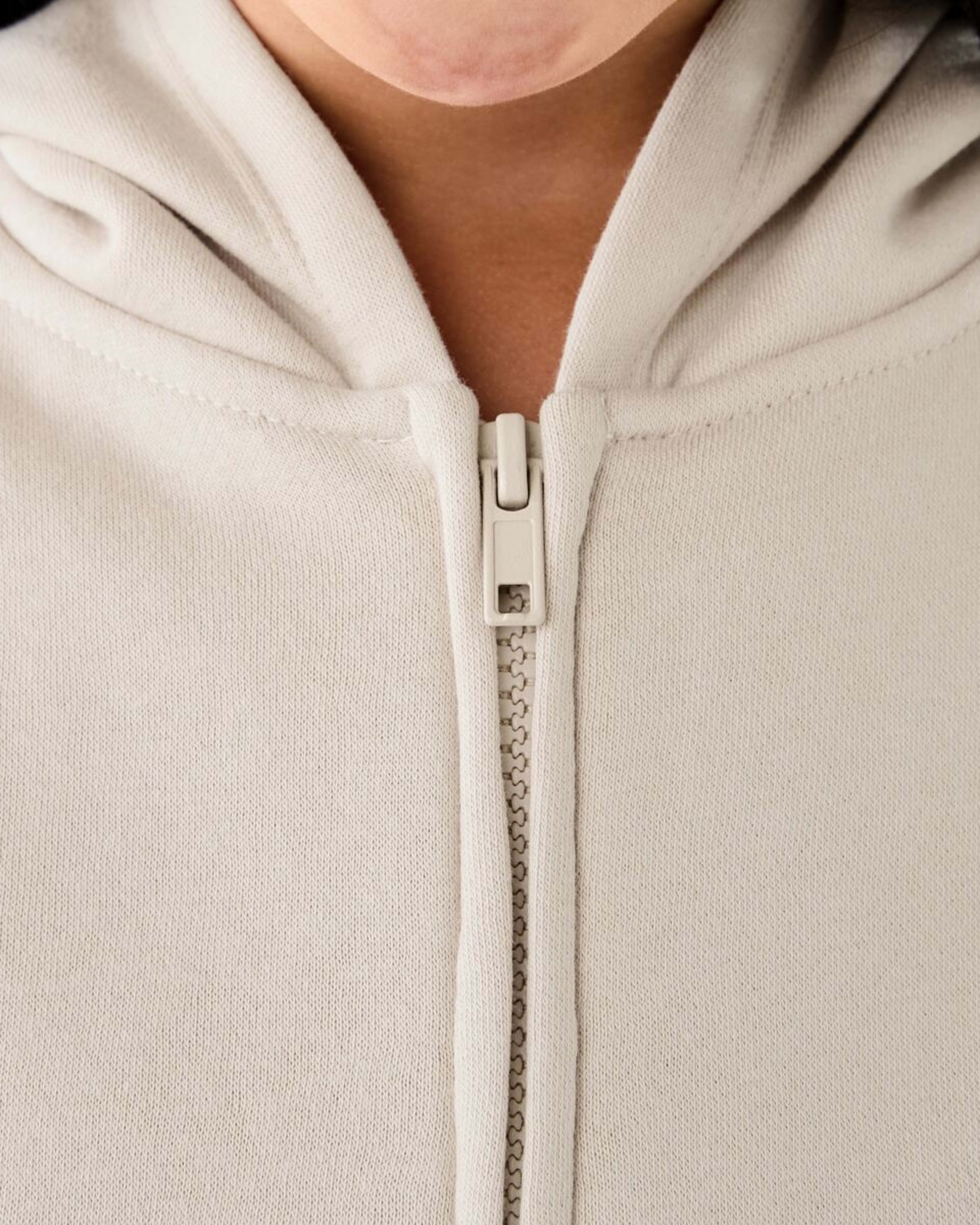 5 Zip Through Hoodie Crm Beige, 5 of 10