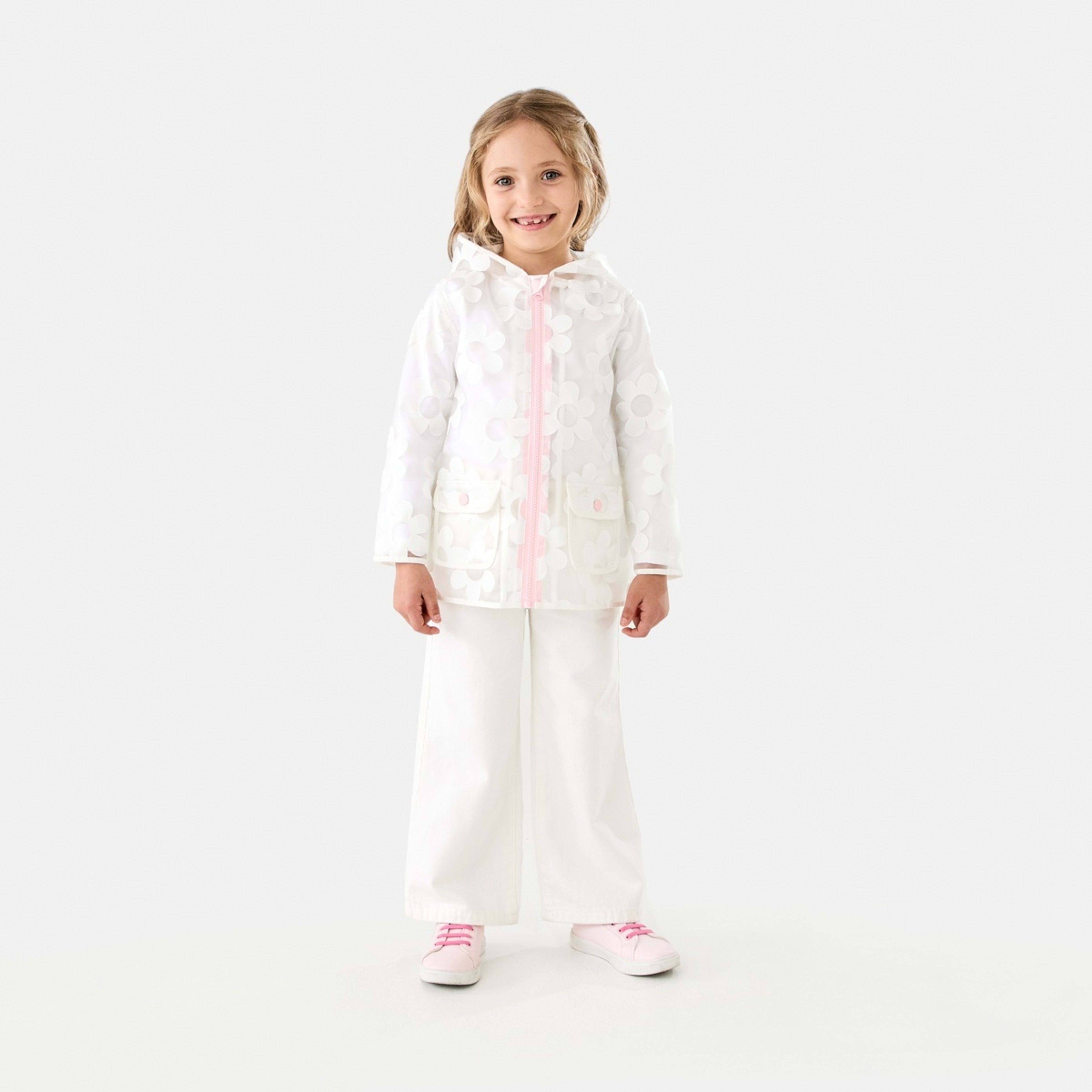 7 Print Rain Jacket Cocreation Flower White, 7 of 10