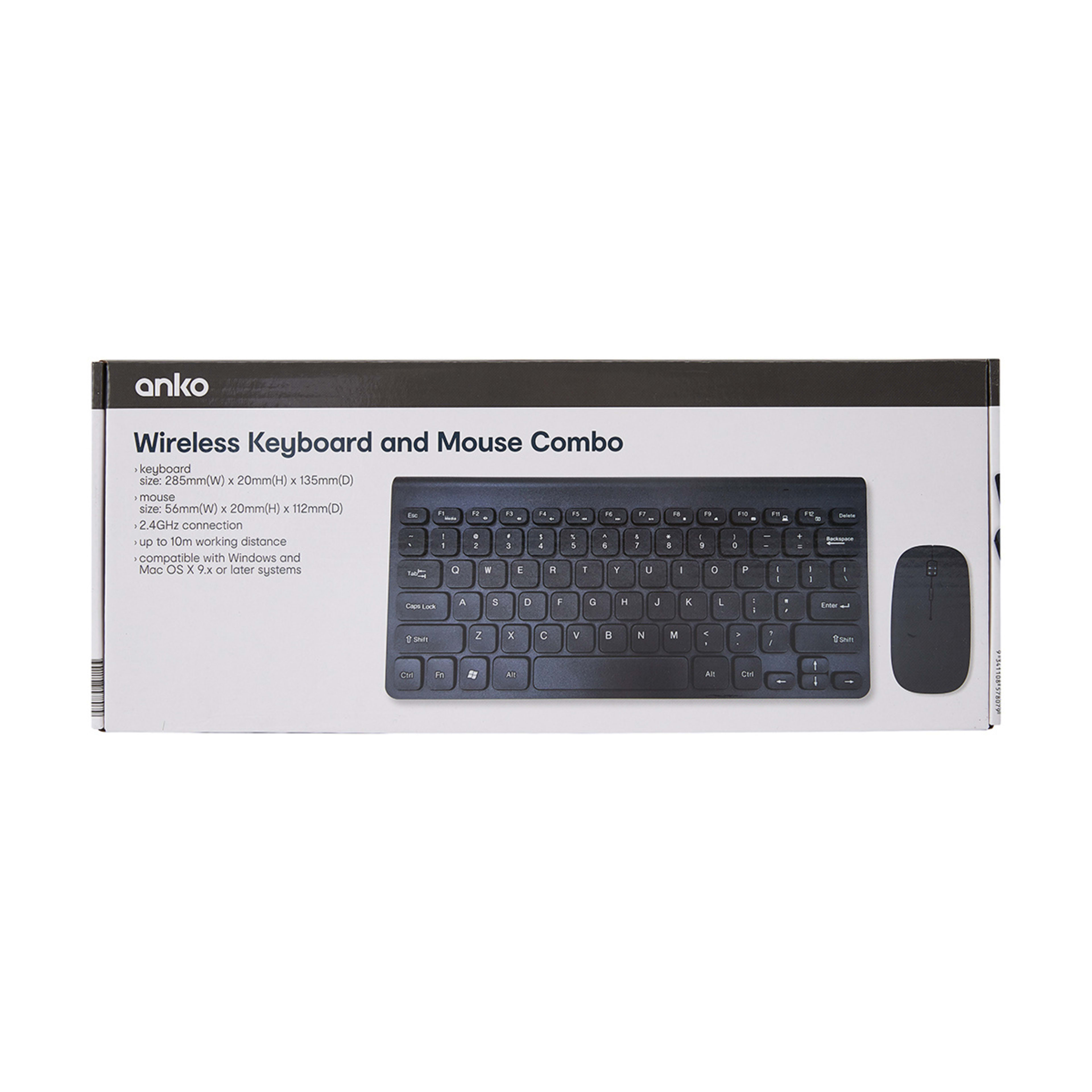 Wireless Keyboard and Mouse Combo Kmart