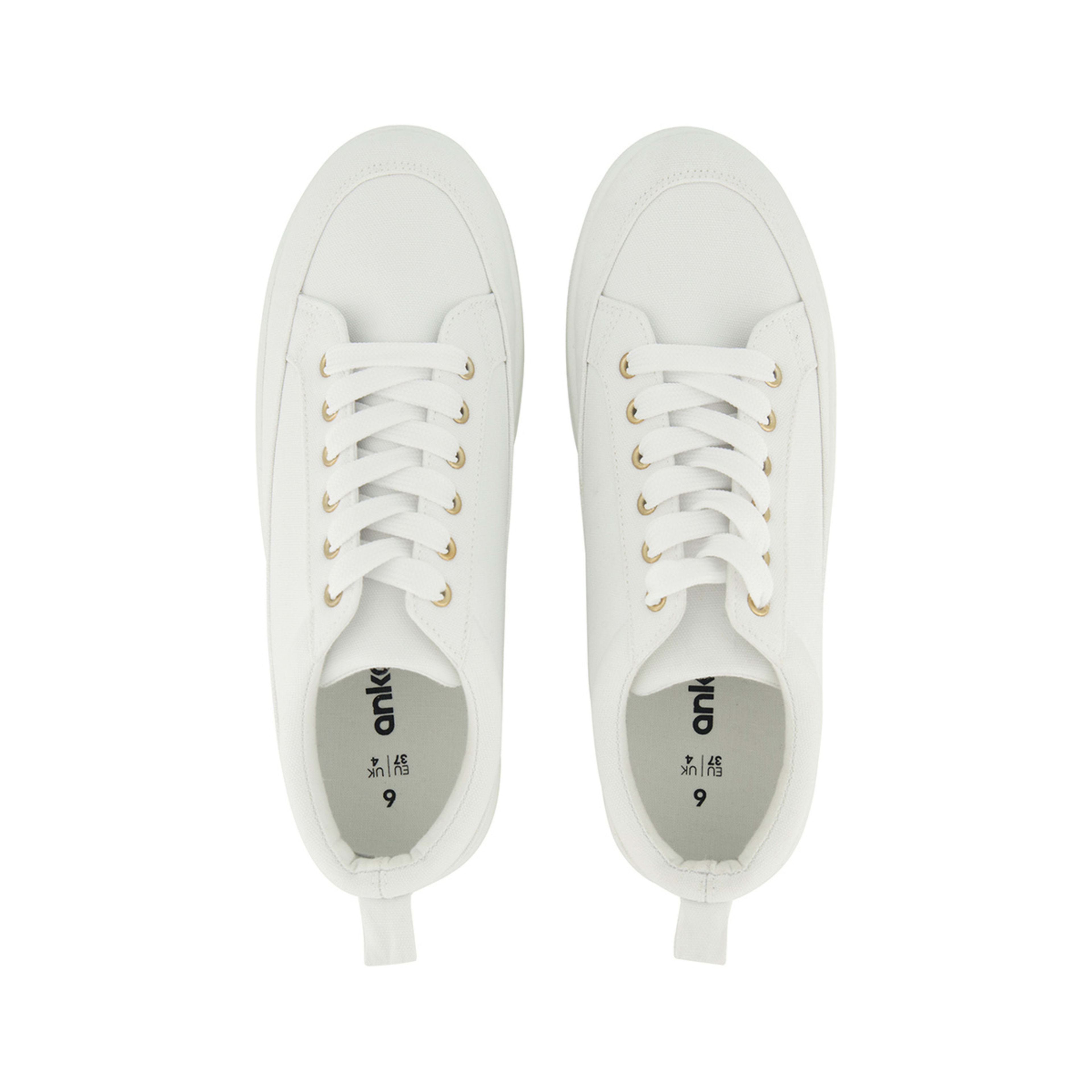 2 Canvas Flatform Sneakers White, 2 of 5