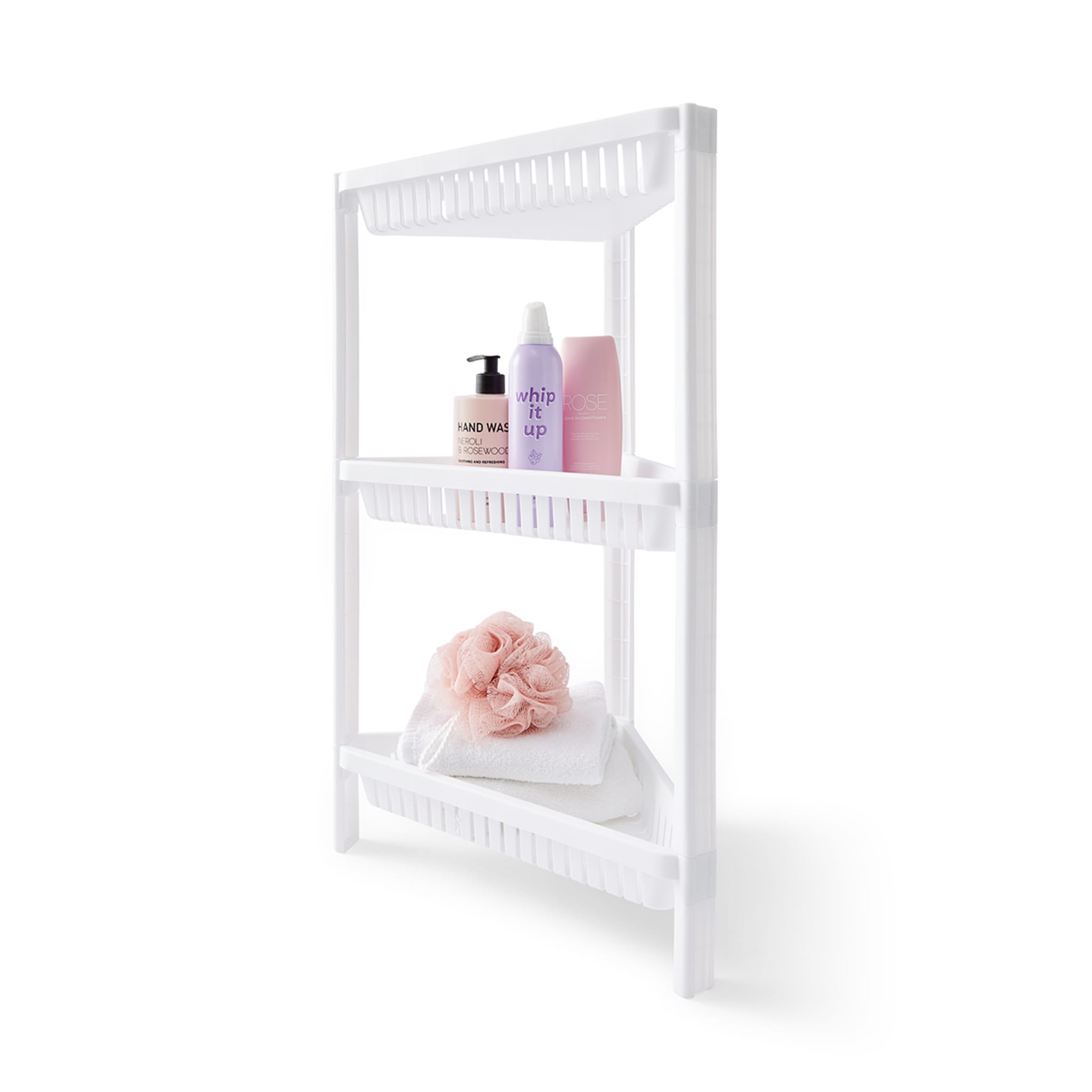 3 Tier Plastic Corner Shelf Kmart