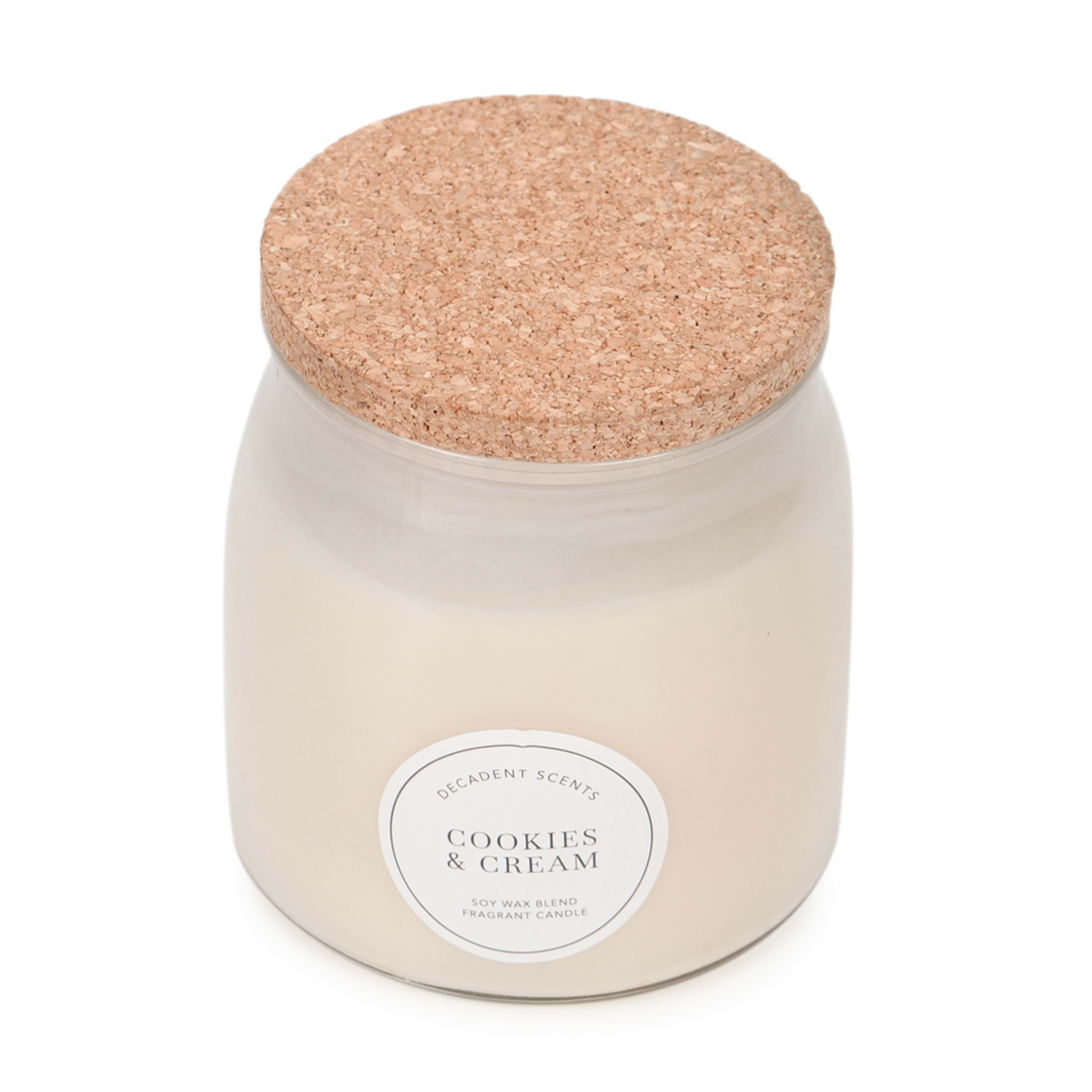 Cookies and Cream Decadent Scents Soy Wax Blend Fragrant Candle Kmart NZ