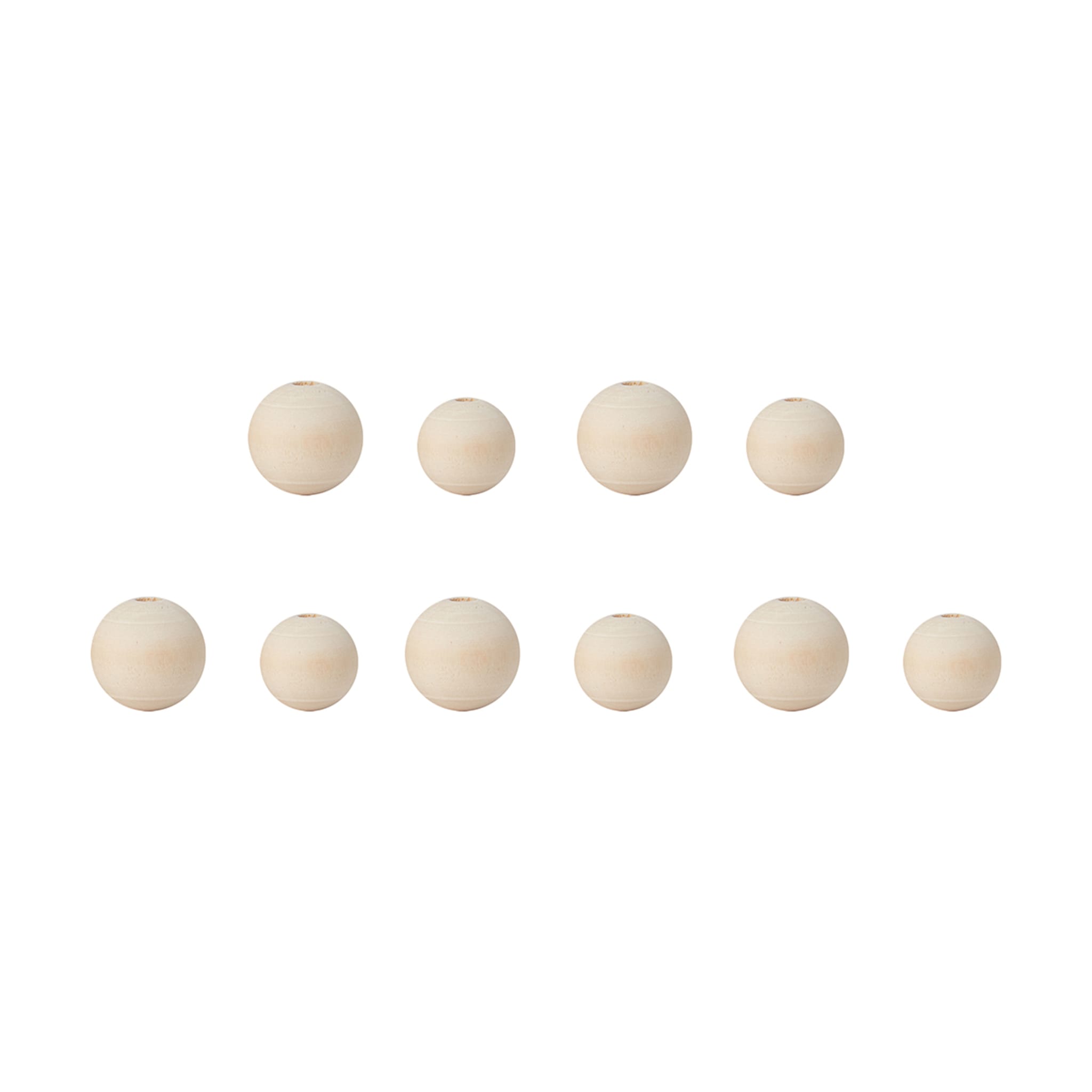 100 Piece Craft Wooden Beads Kmart