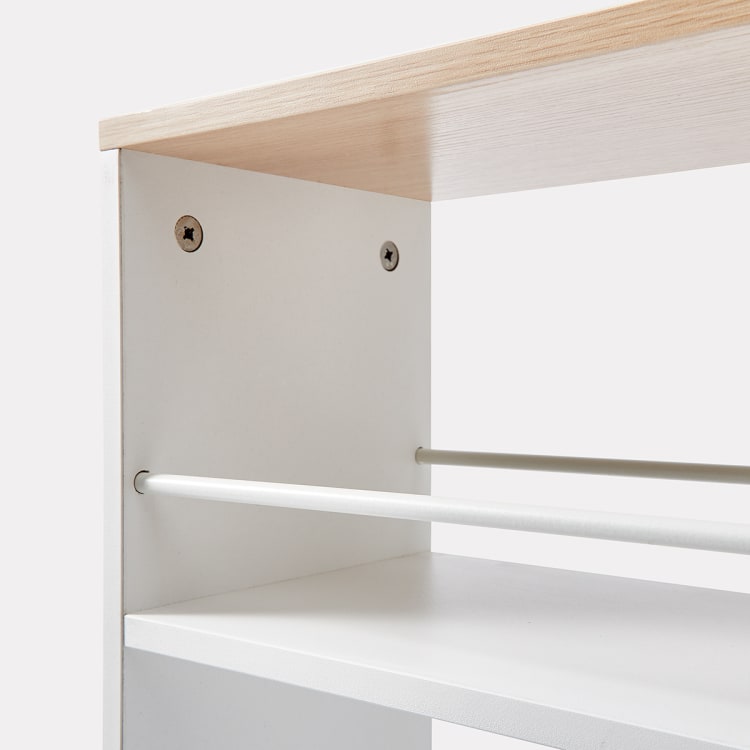 White Slimline Trolley Kmart