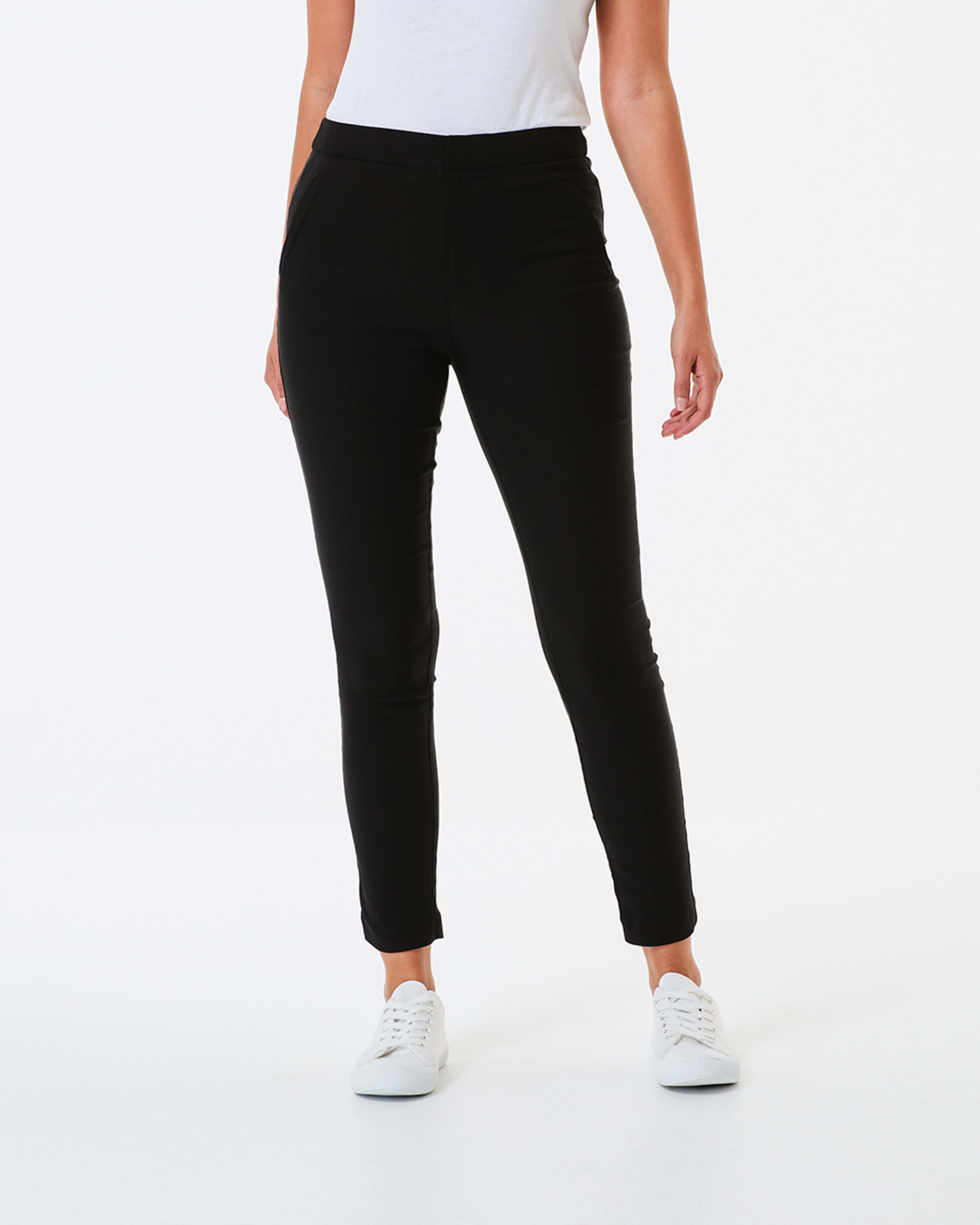 1 High Rise Skinny Pants Black