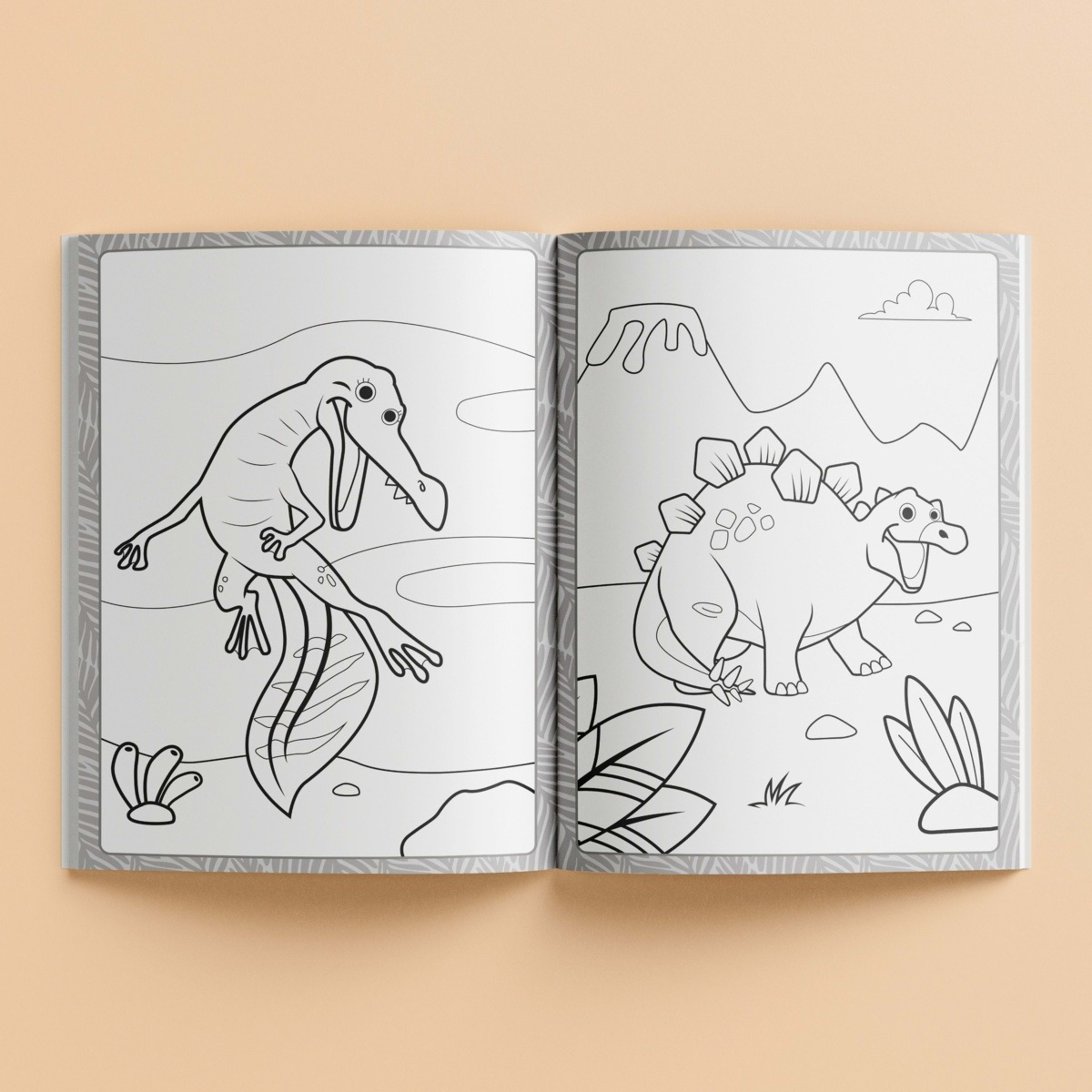 Mega Colouring Dinosaurs by Ed Myer - Book - Kmart