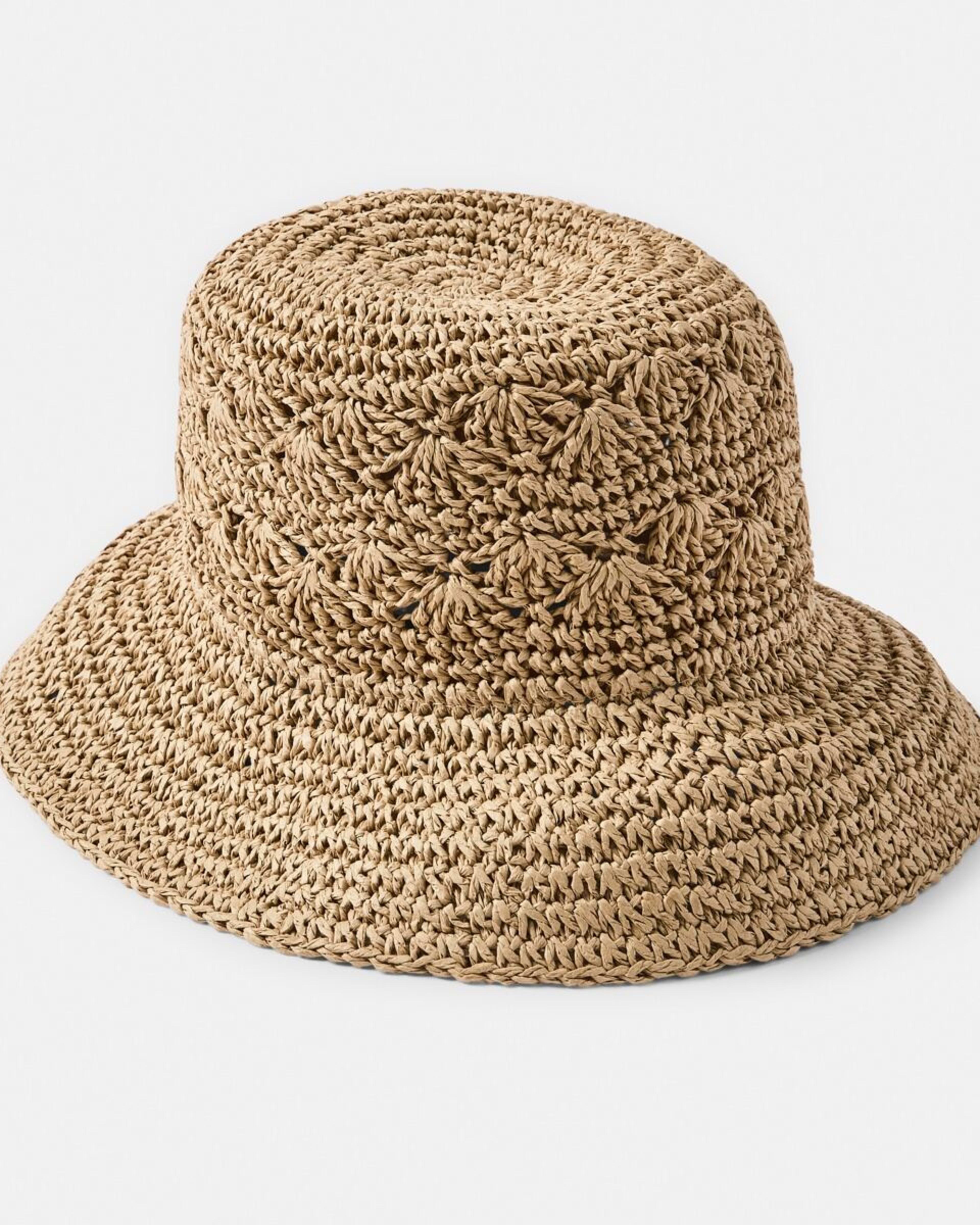 1 Crochet Bucket Hat NATURAL, 1 of 2